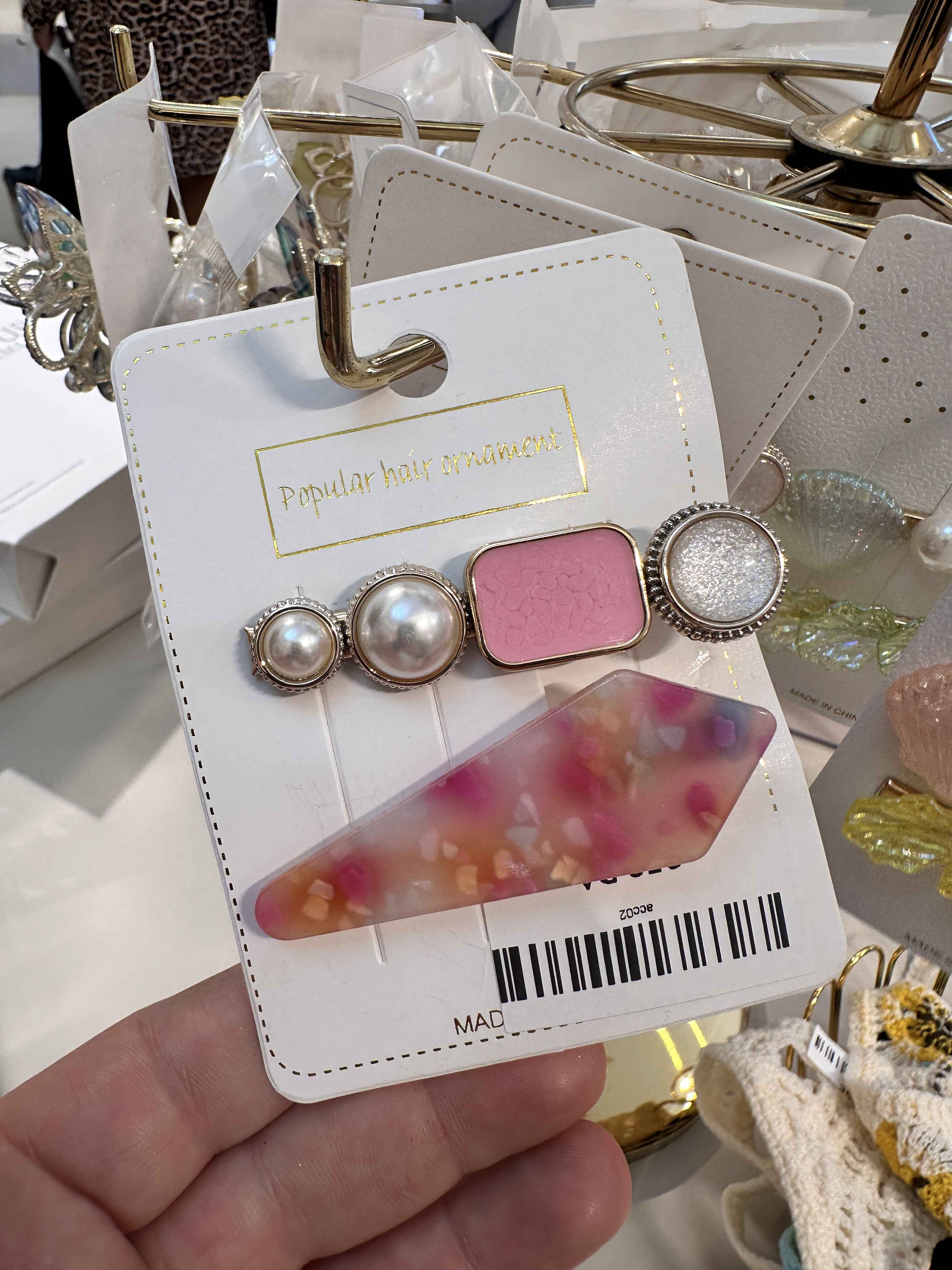 double broche marbre