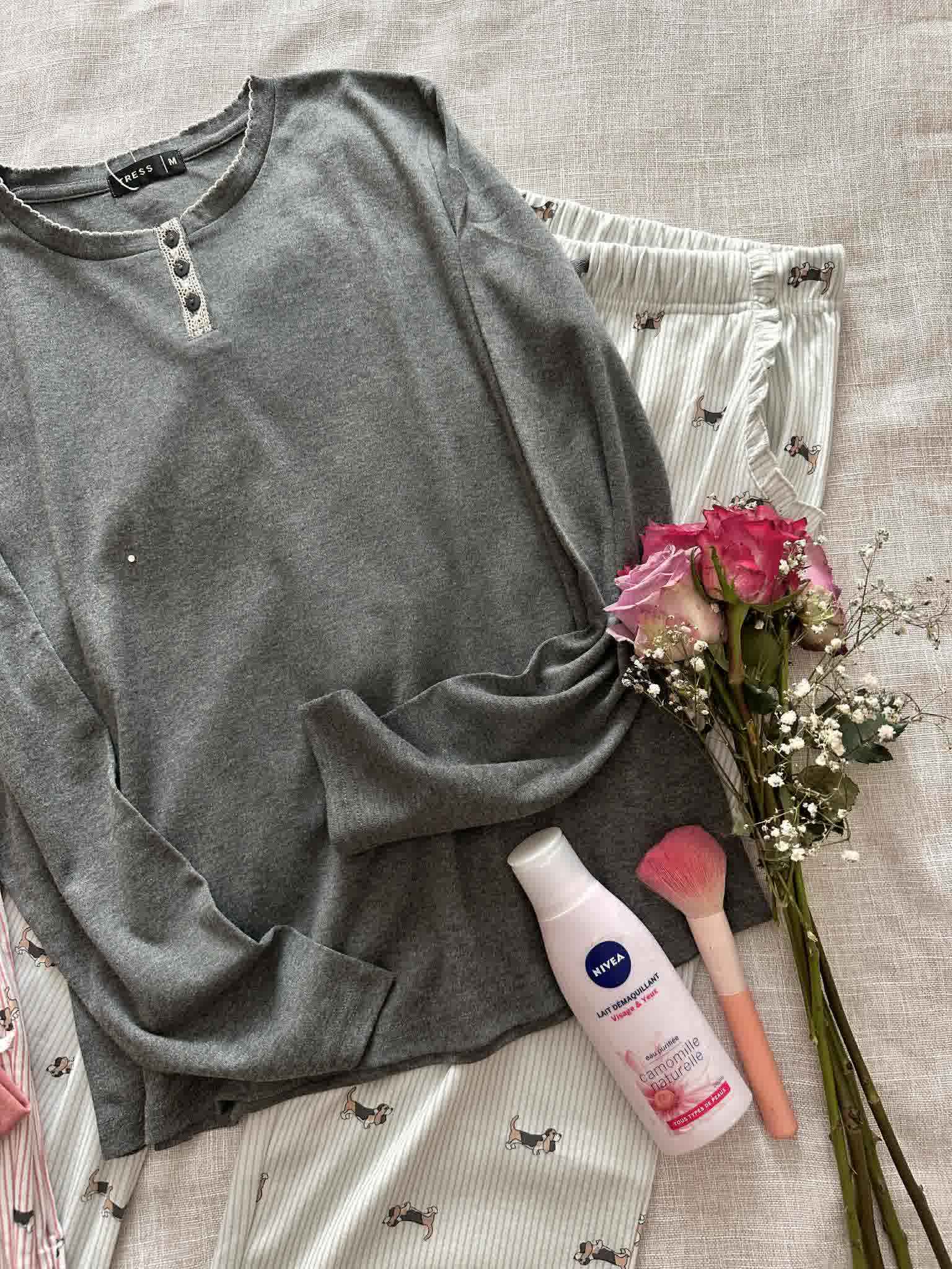 Pyjama tress coton pantalon rayonné 