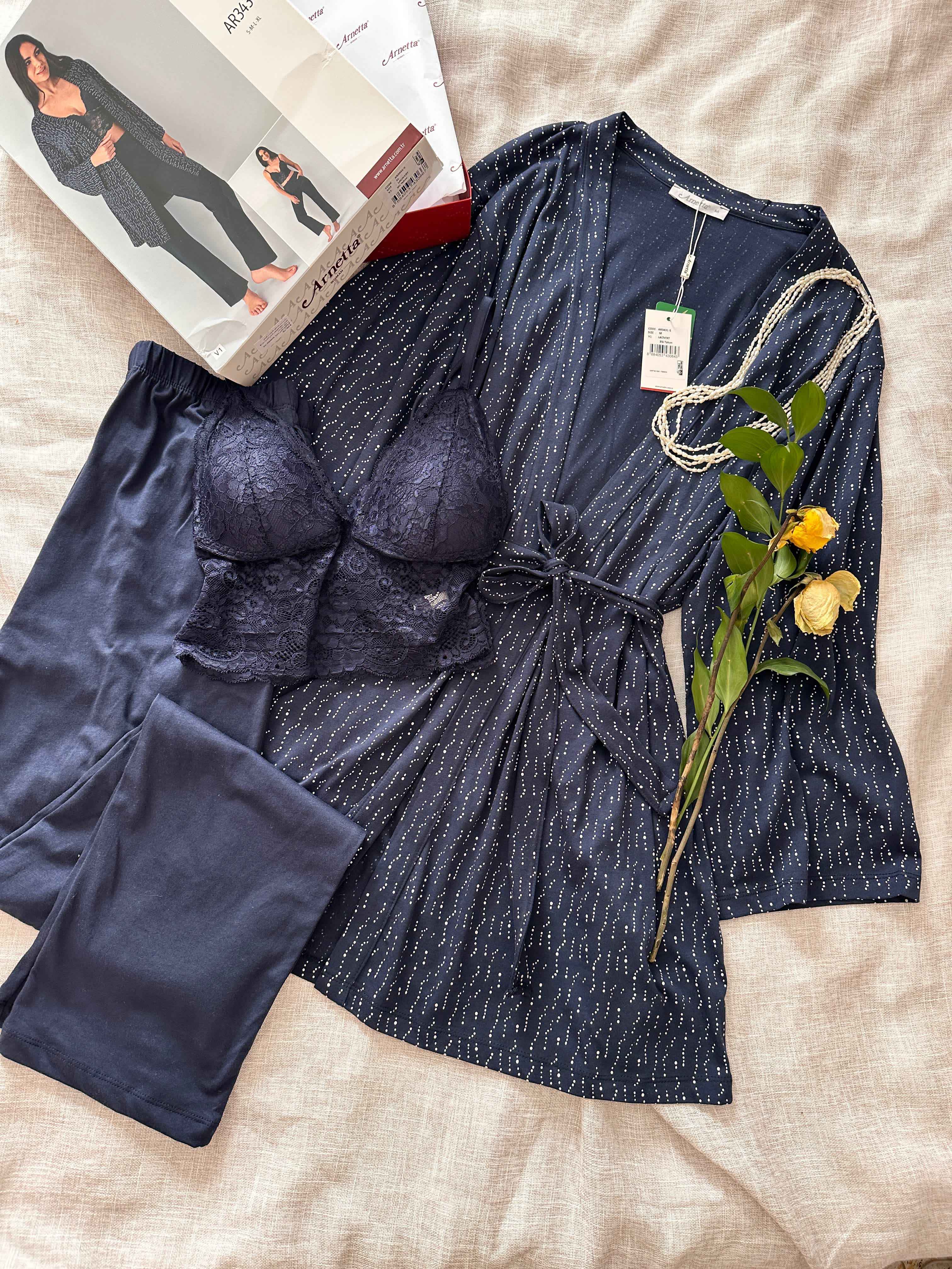 Ensemble 3pcs Arnetta bleu nuit