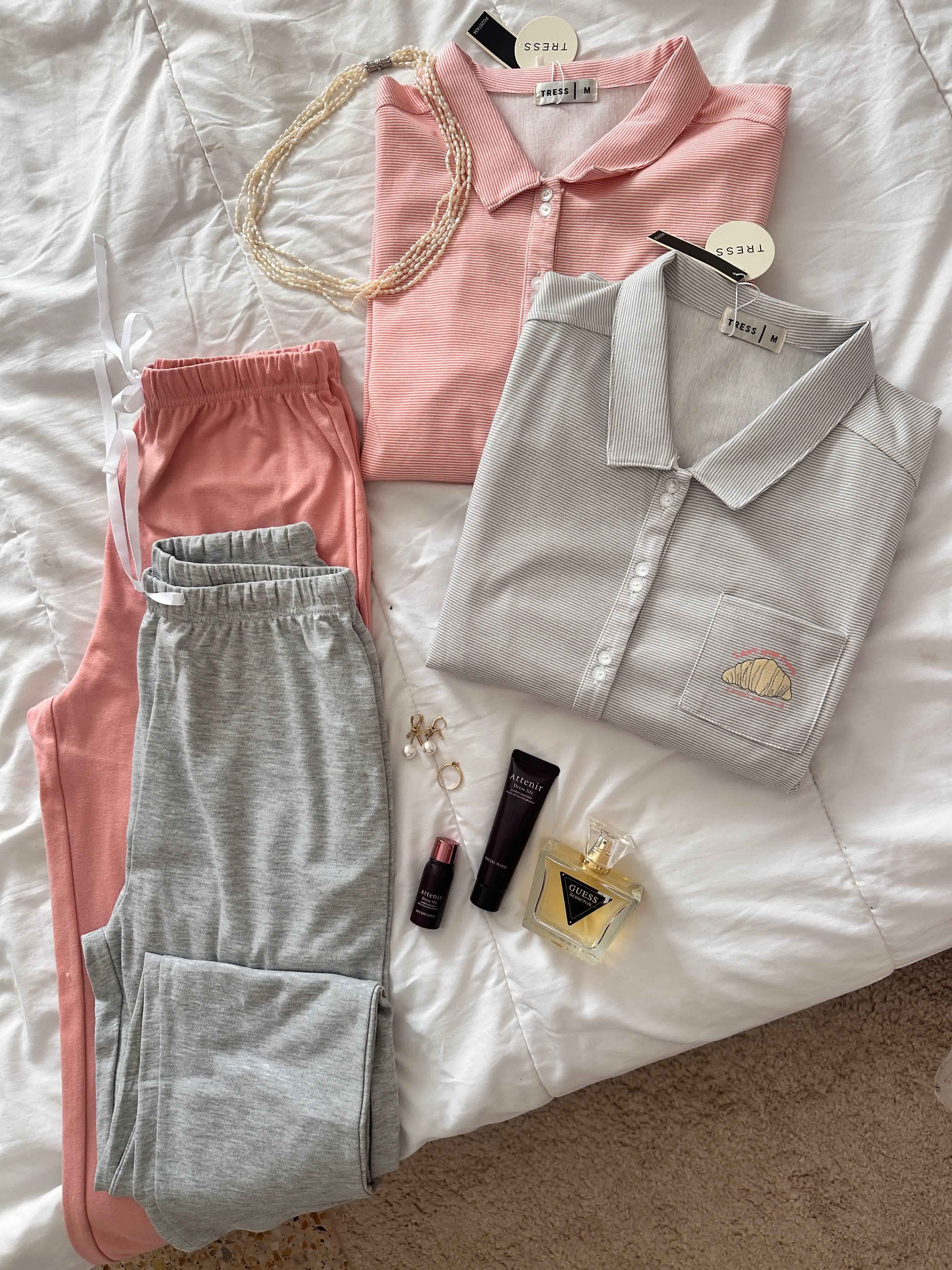 Pyjama tress coton croissant 