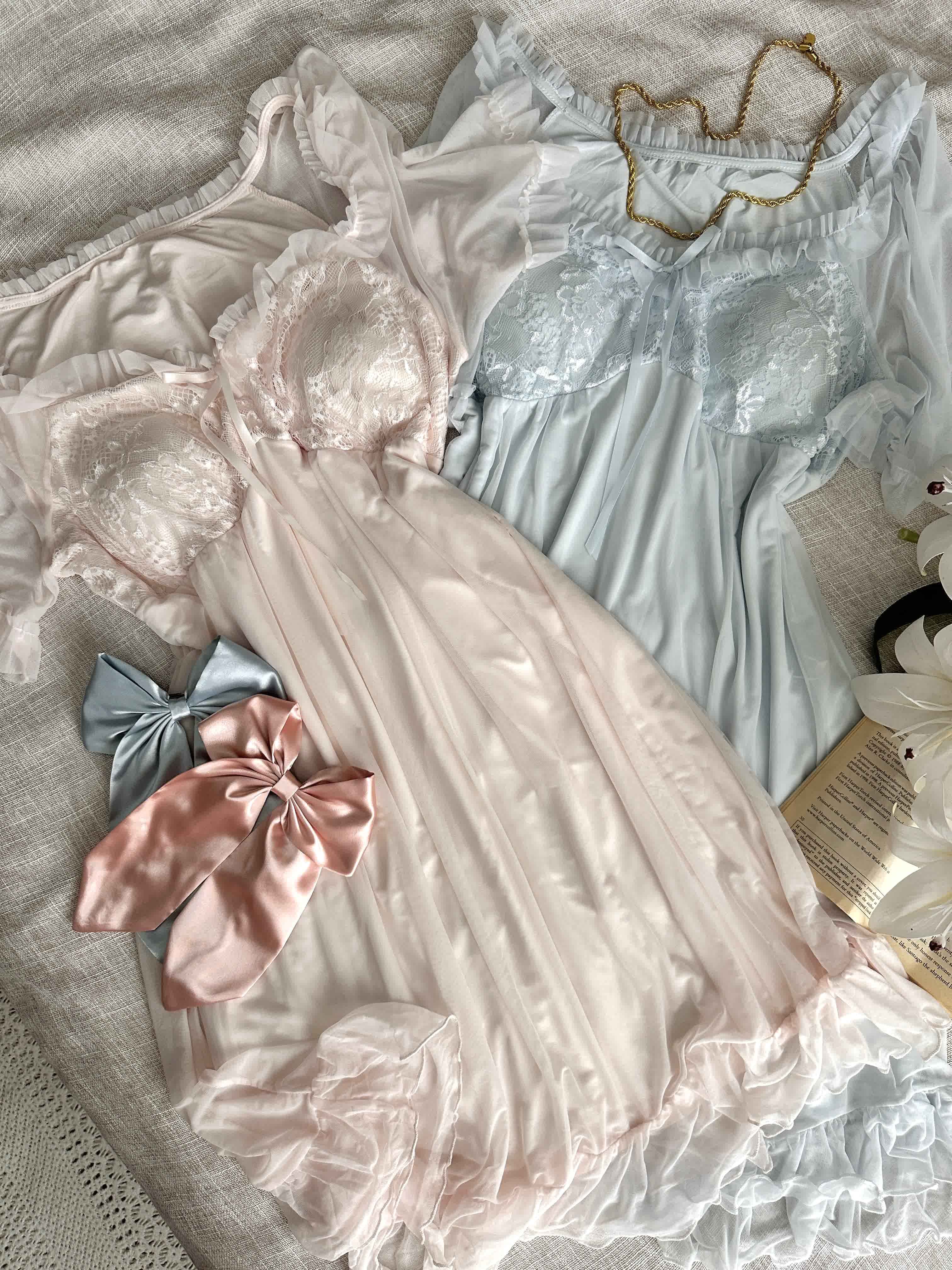 Robe vintage tul/dentelle