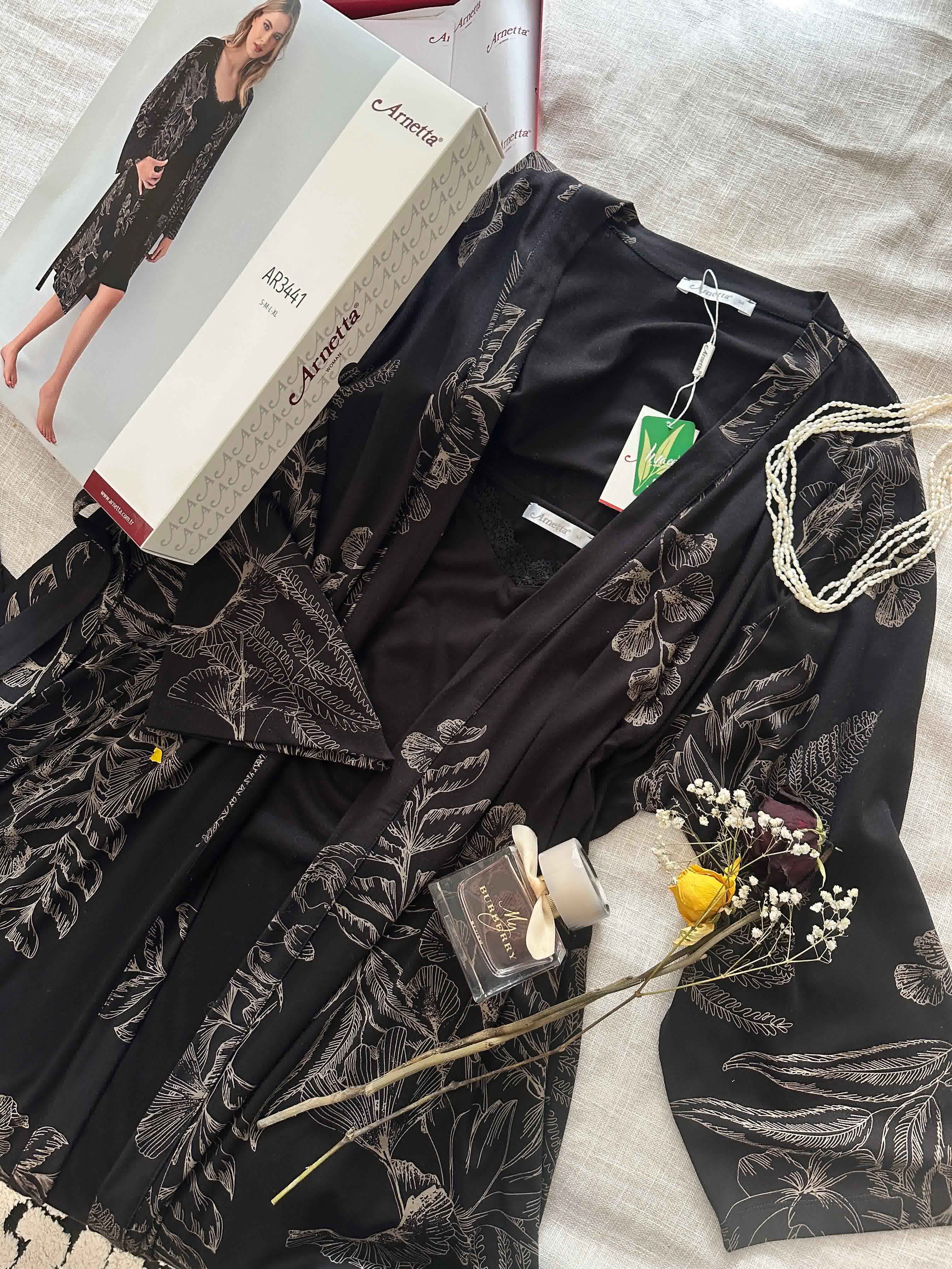 Deshabillé Arnetta noir 