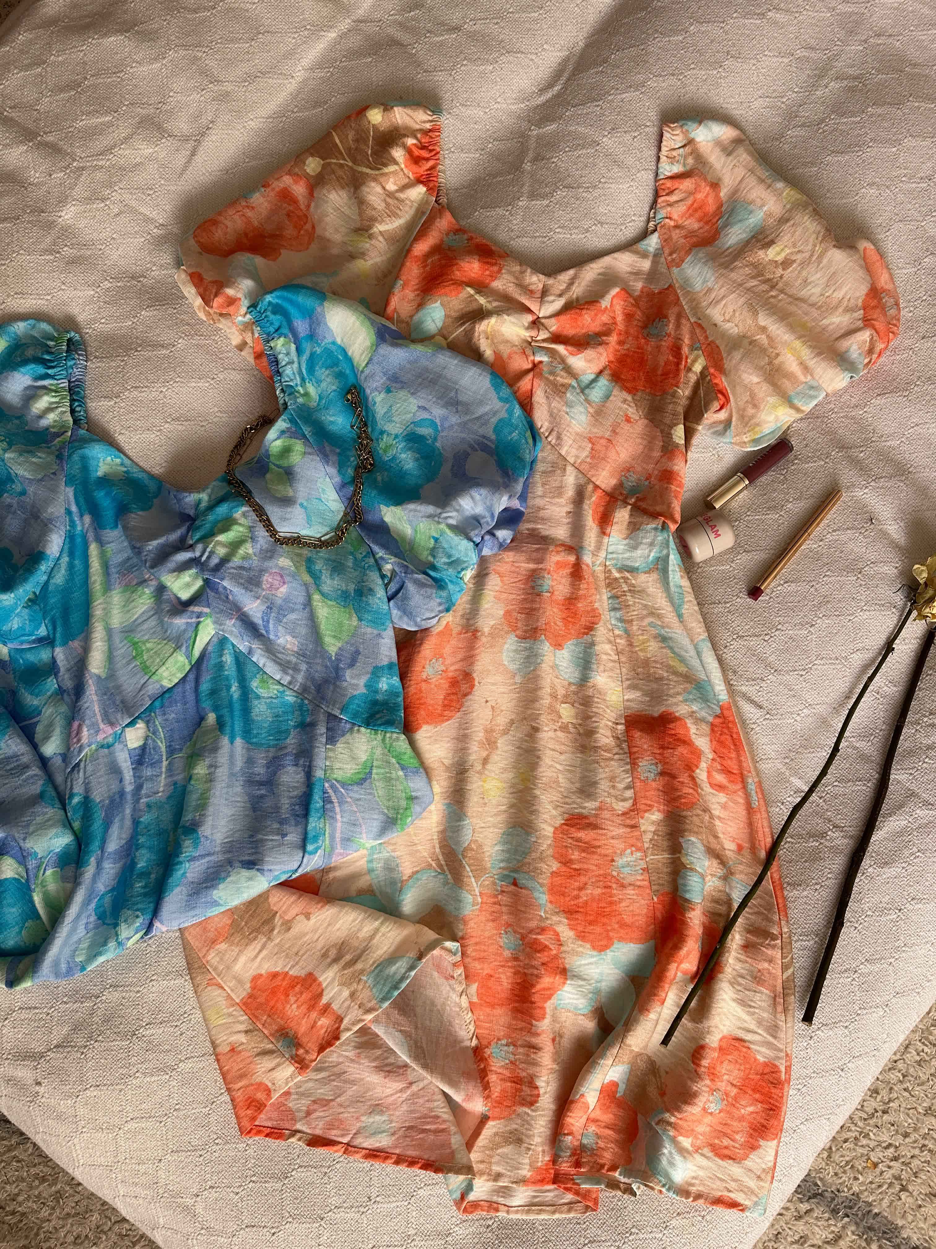 Robe manches gonflées 