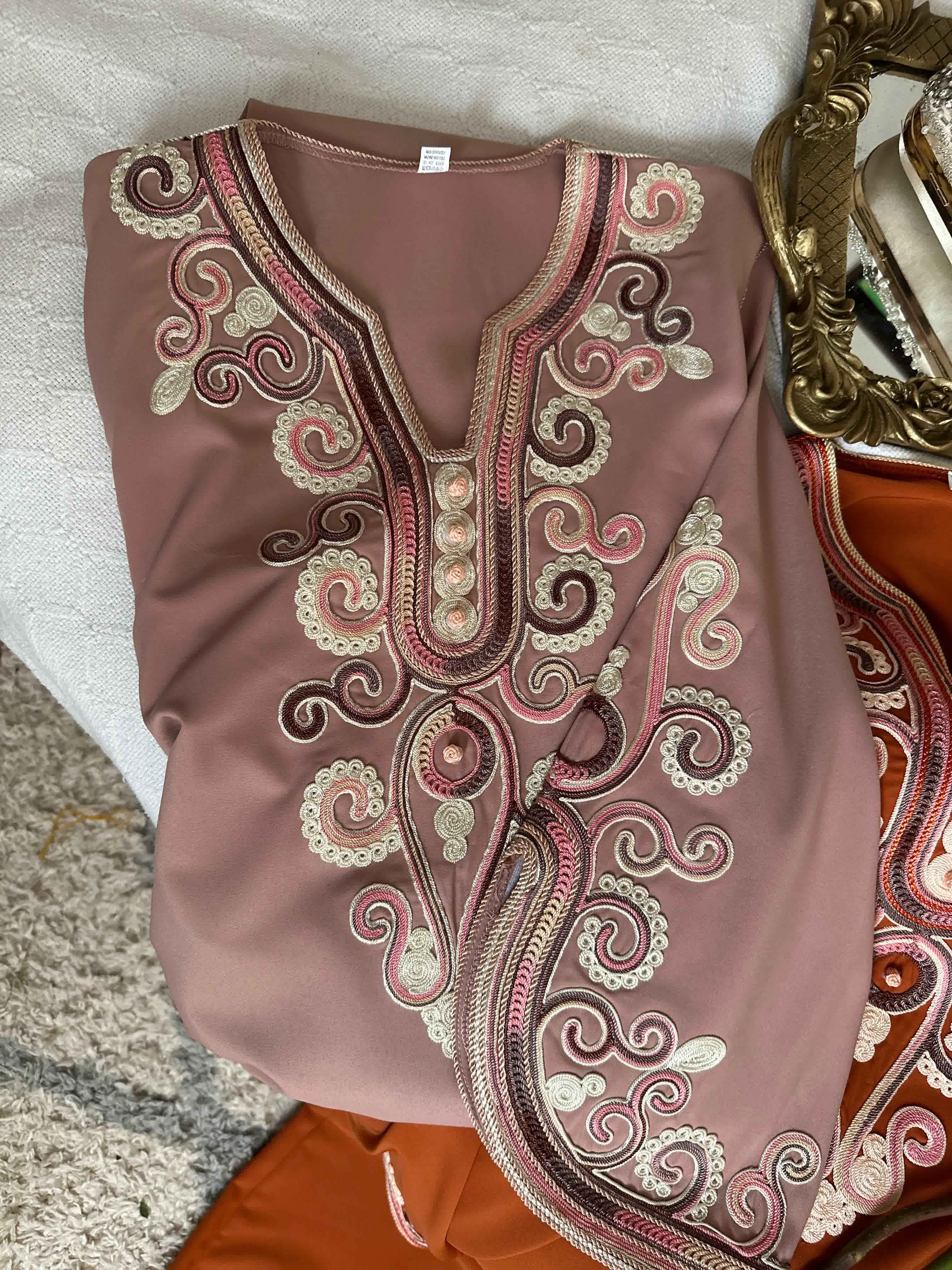 Robe gros-fil manches rondes 