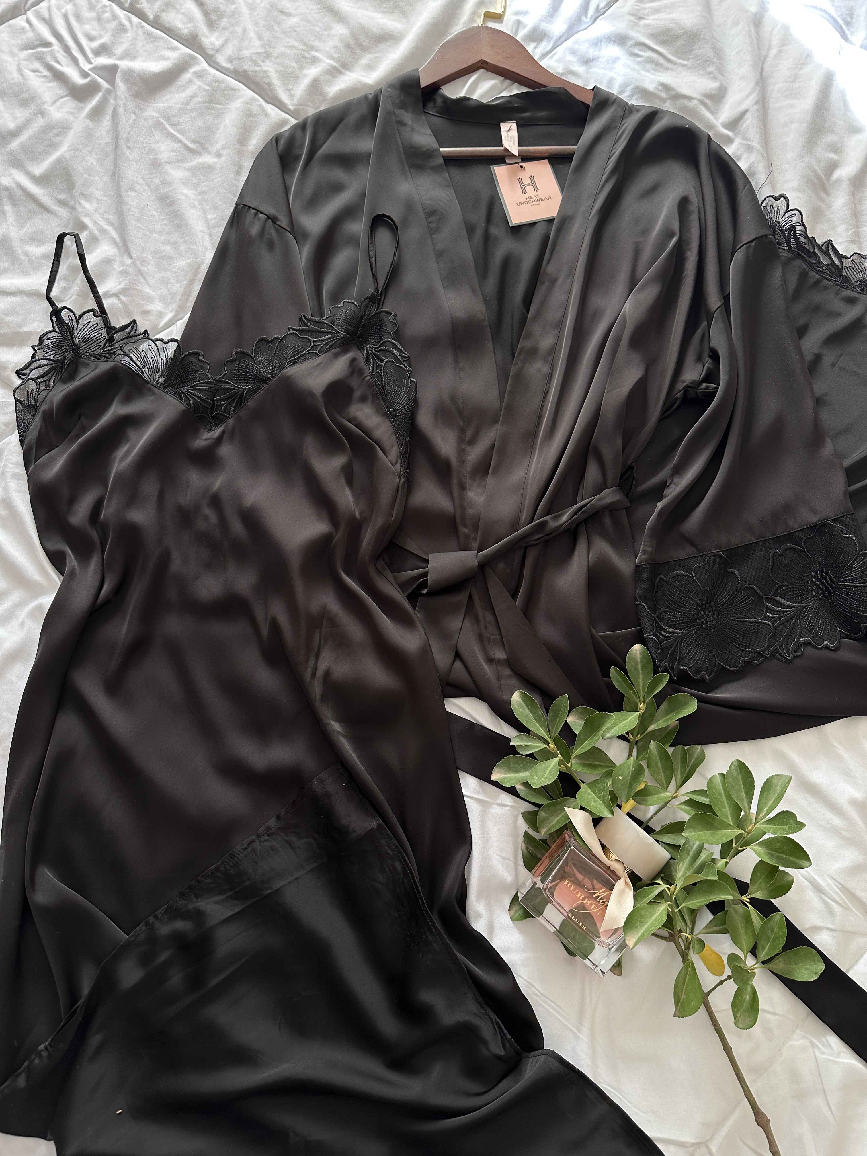 deshabillé H longue fleur 