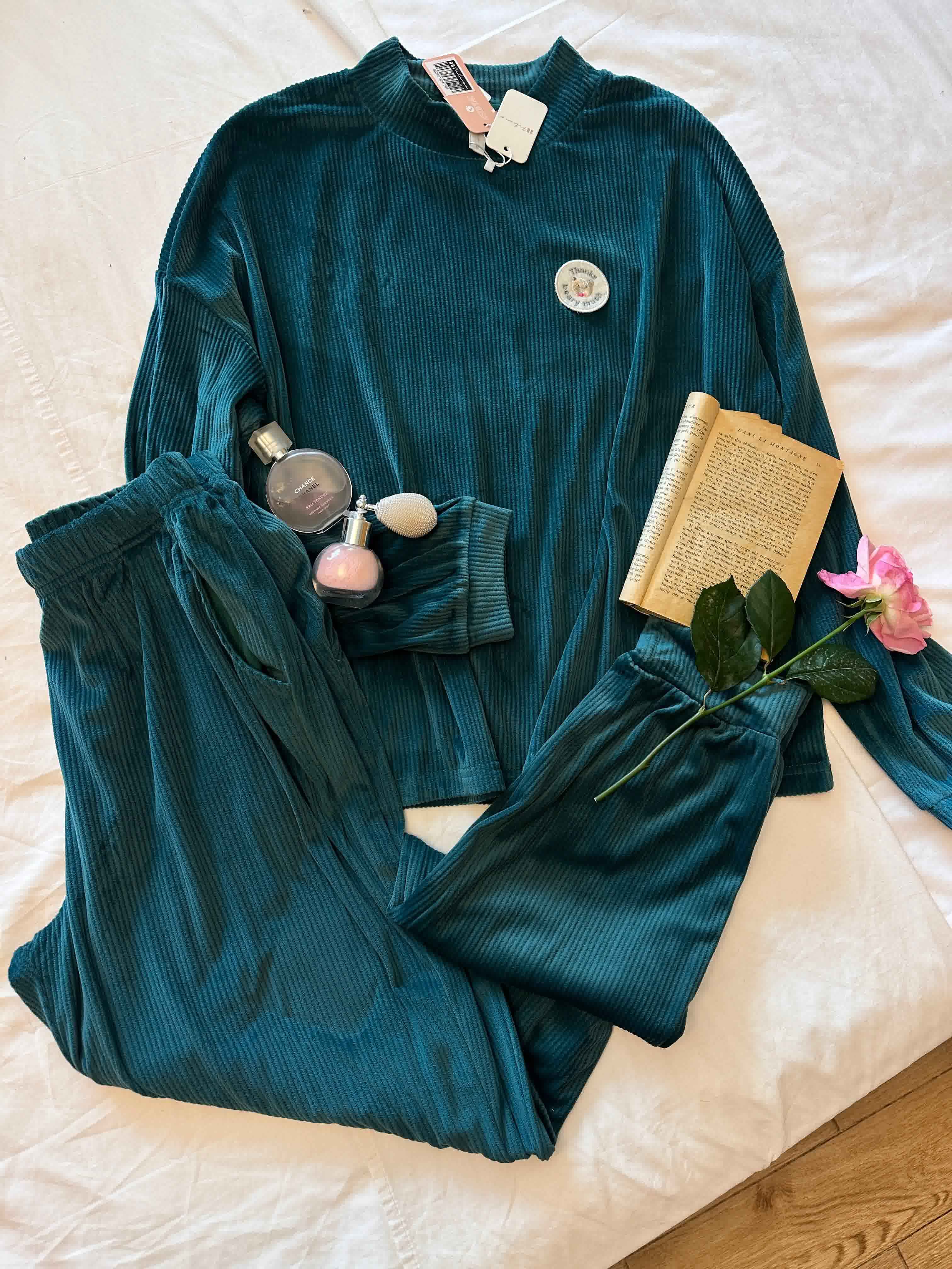 pyjama tress velour beary much 