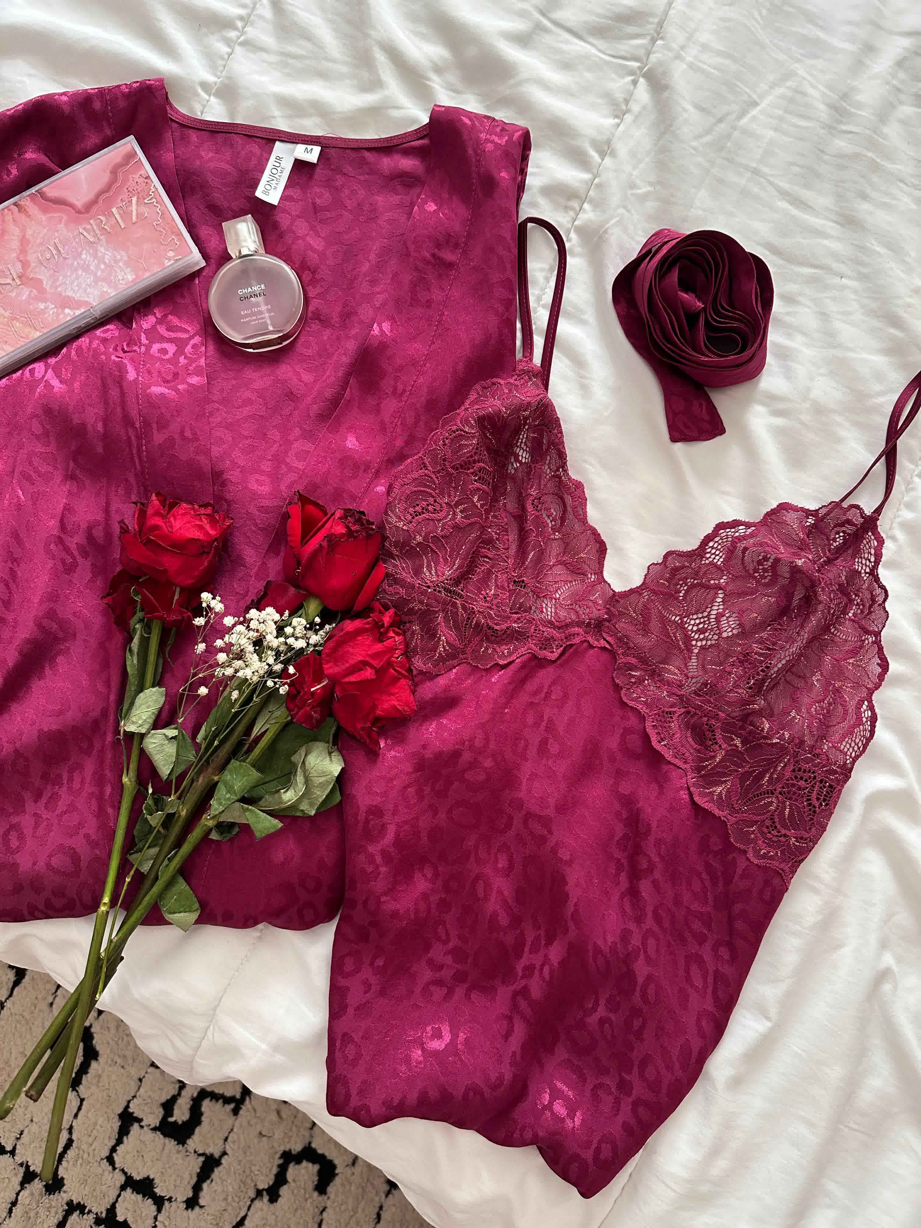 Deshabillé Bonjour violet 