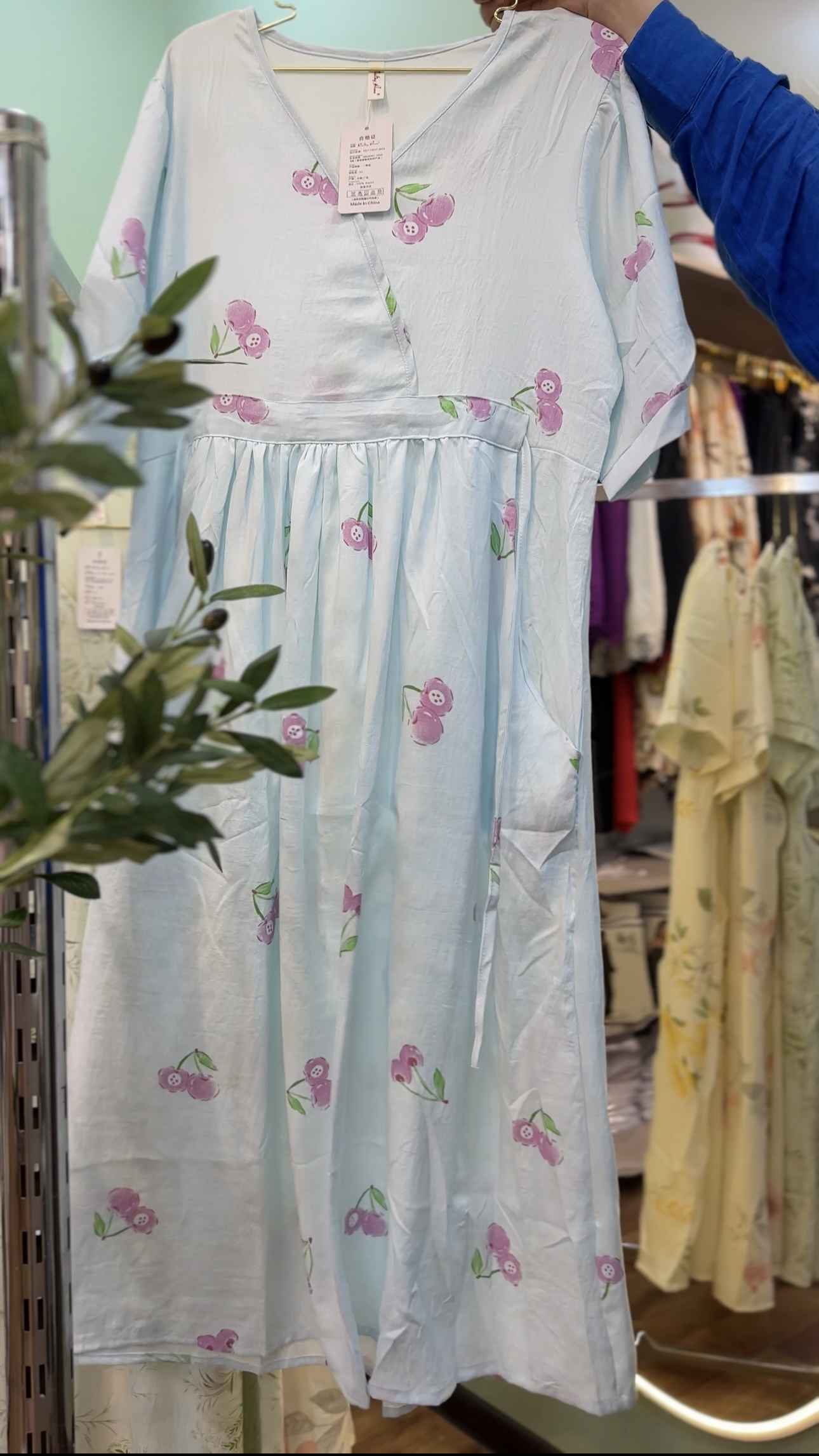 robe crepe de coton cache coeur 