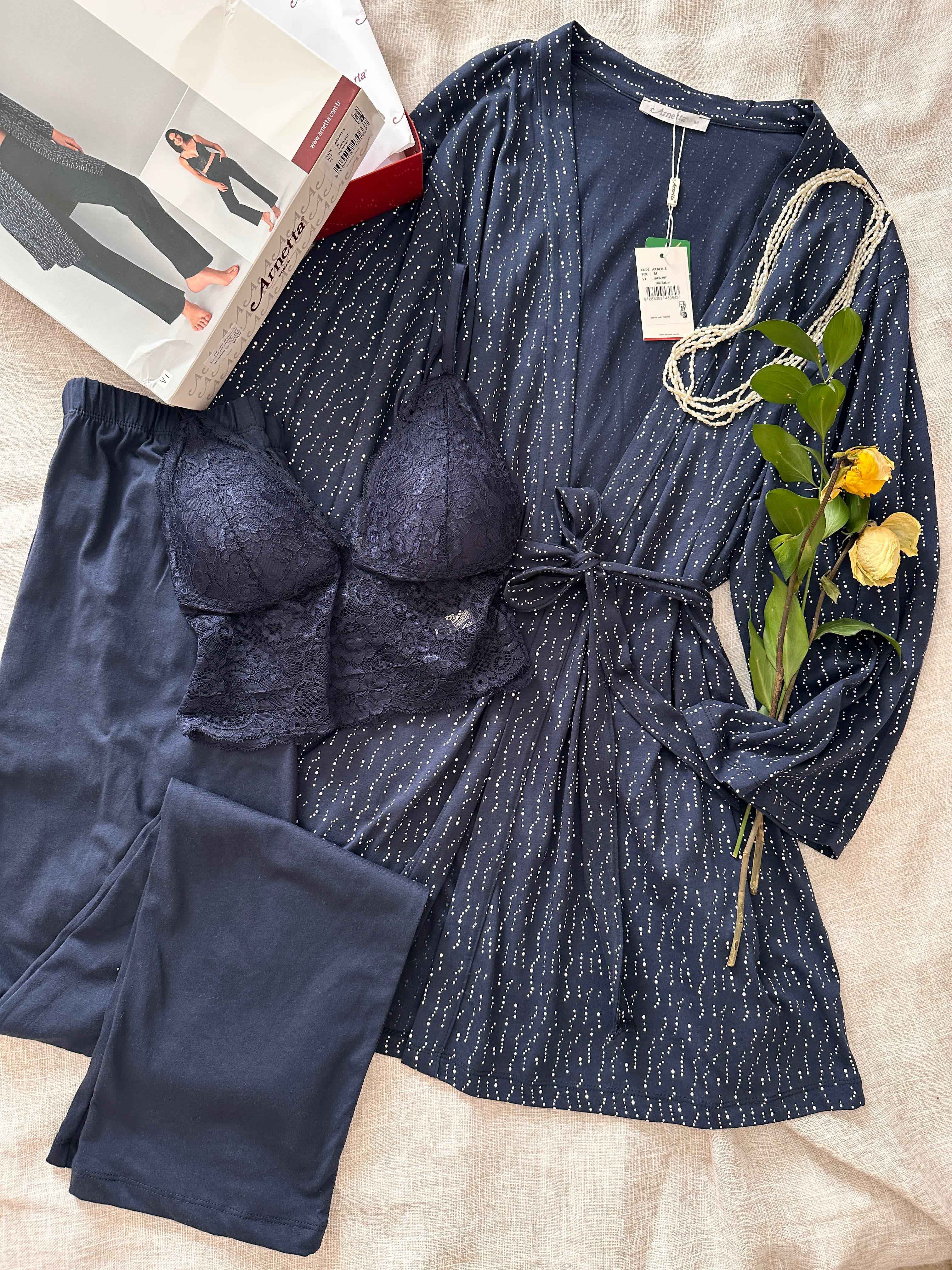 Ensemble 3pcs Arnetta bleu nuit 