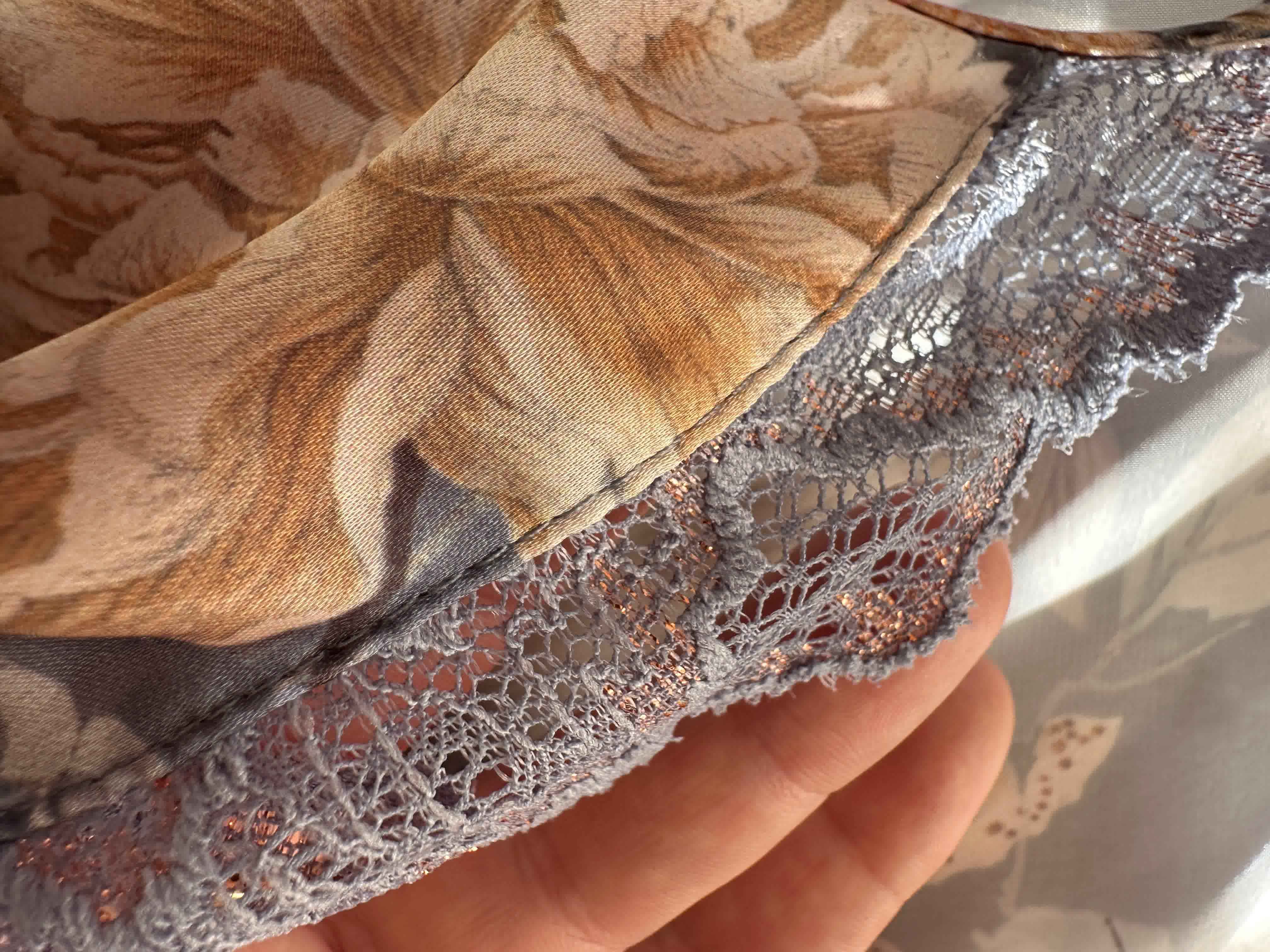 Deshabillé Bonjour bleu  fleuri 