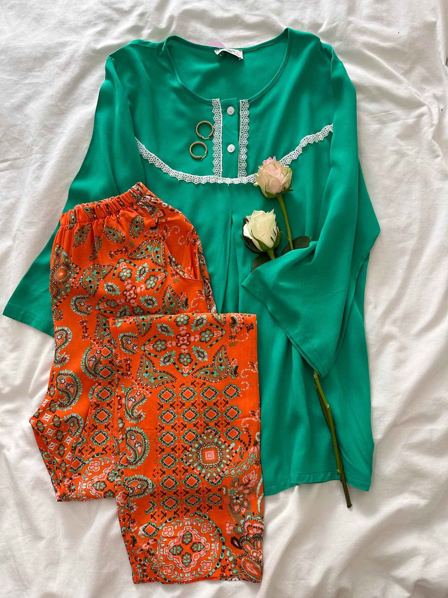 pyjama dika vert*orange