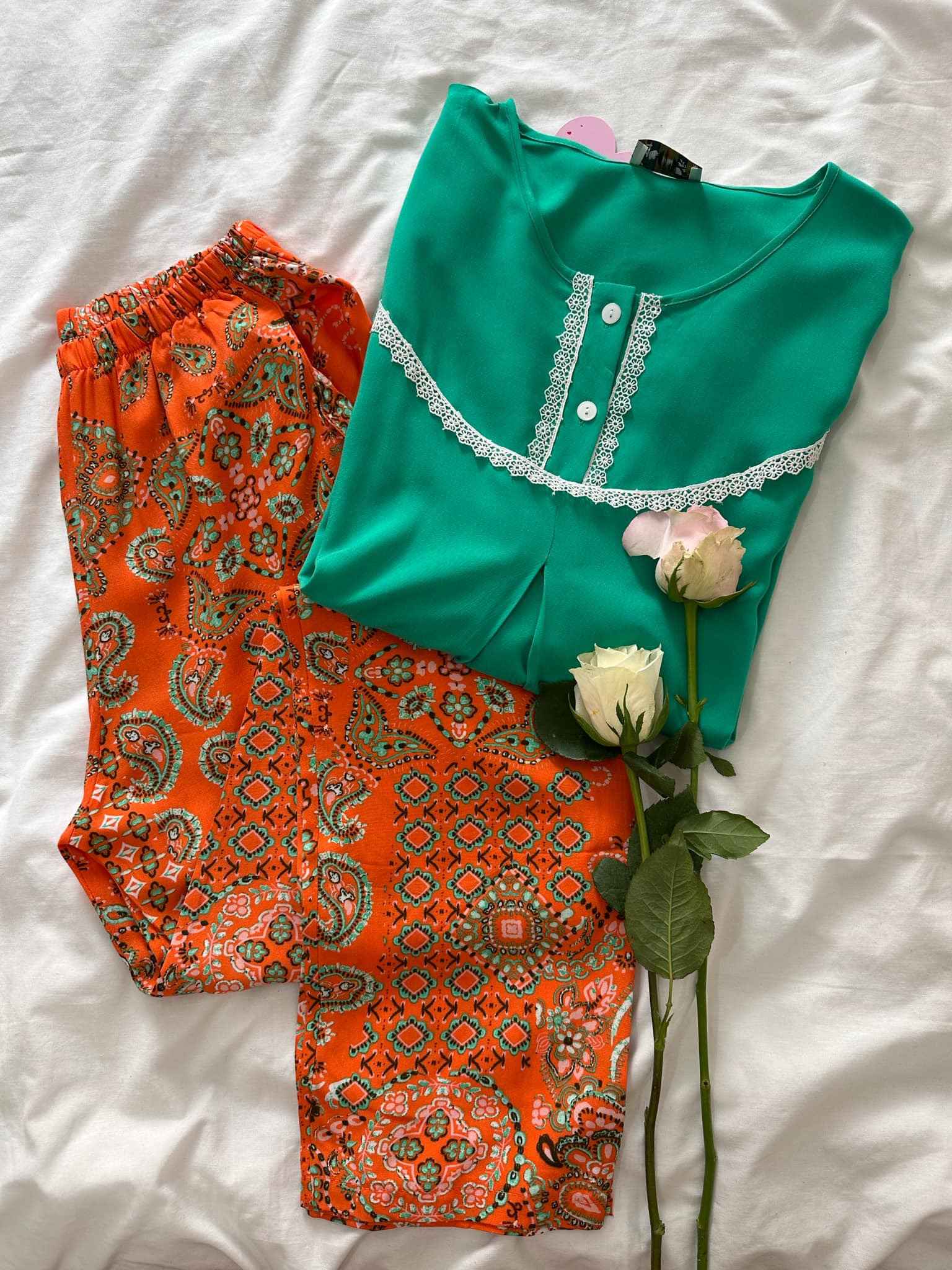 pyjama dika vert*orange 