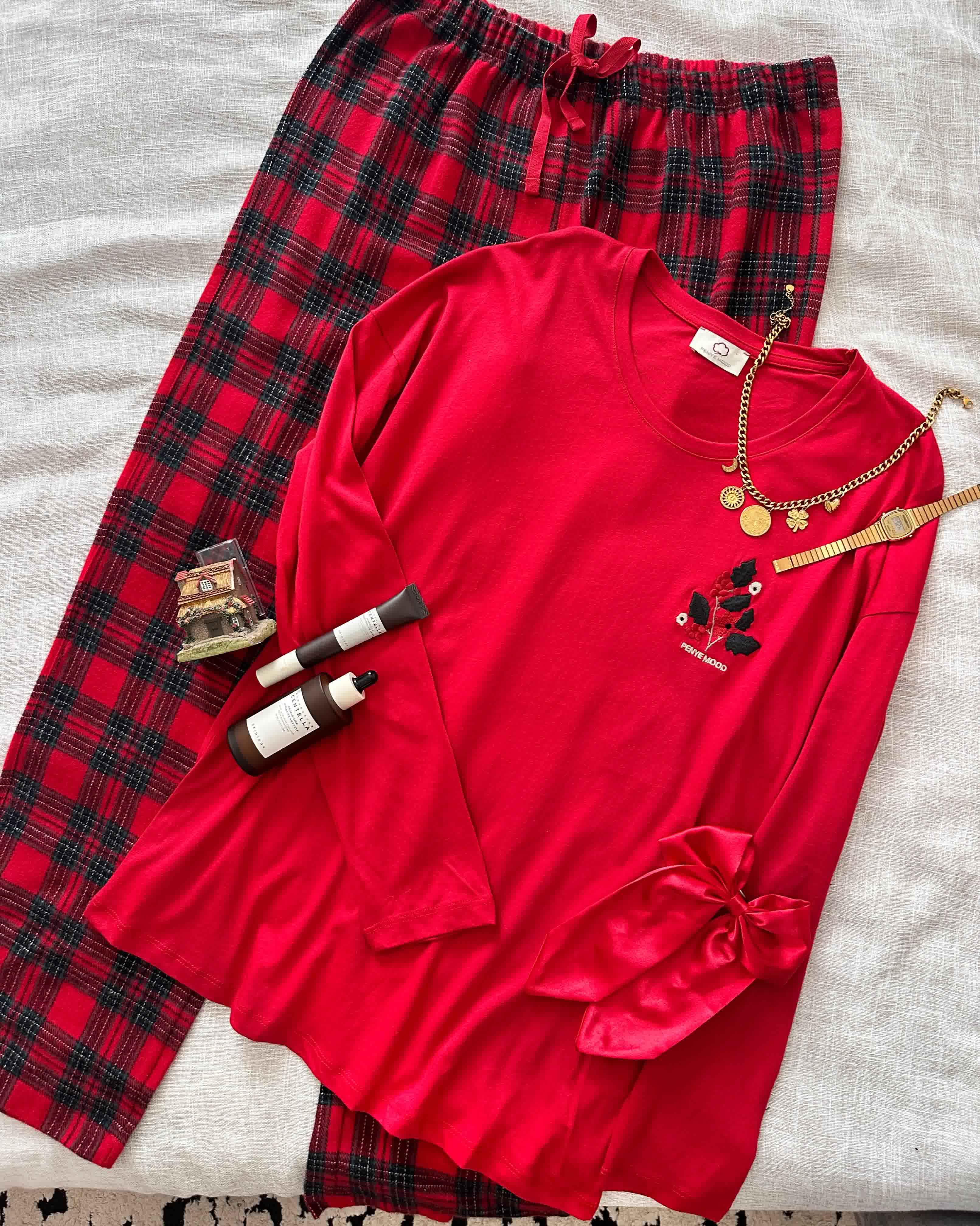 Homewear Penyemood rouge à carreaux