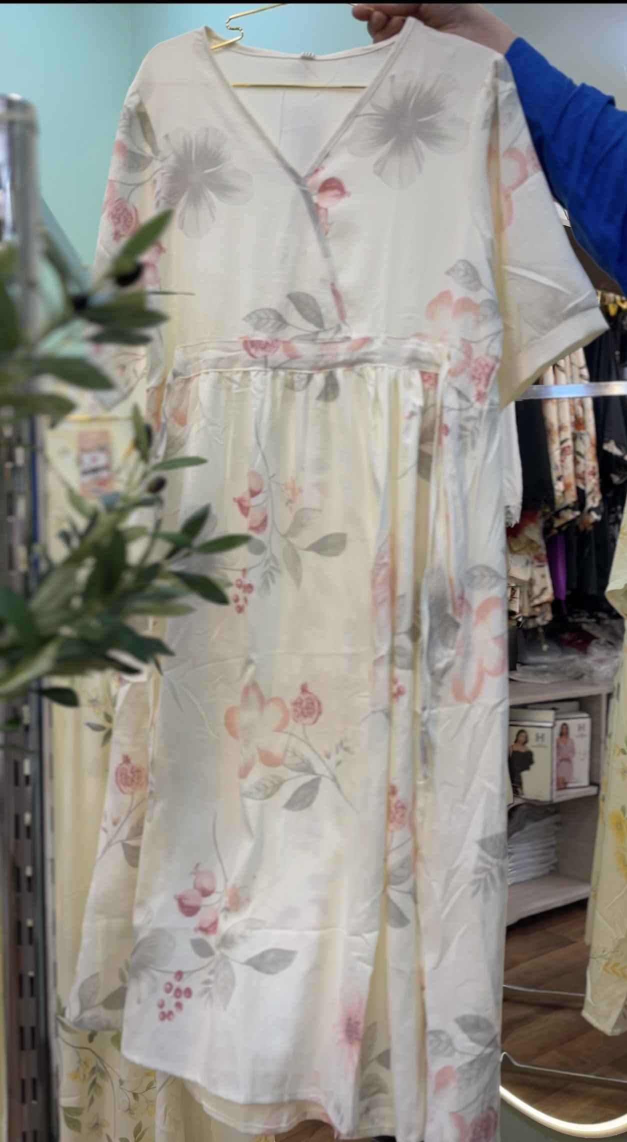 robe crepe de coton cache coeur 