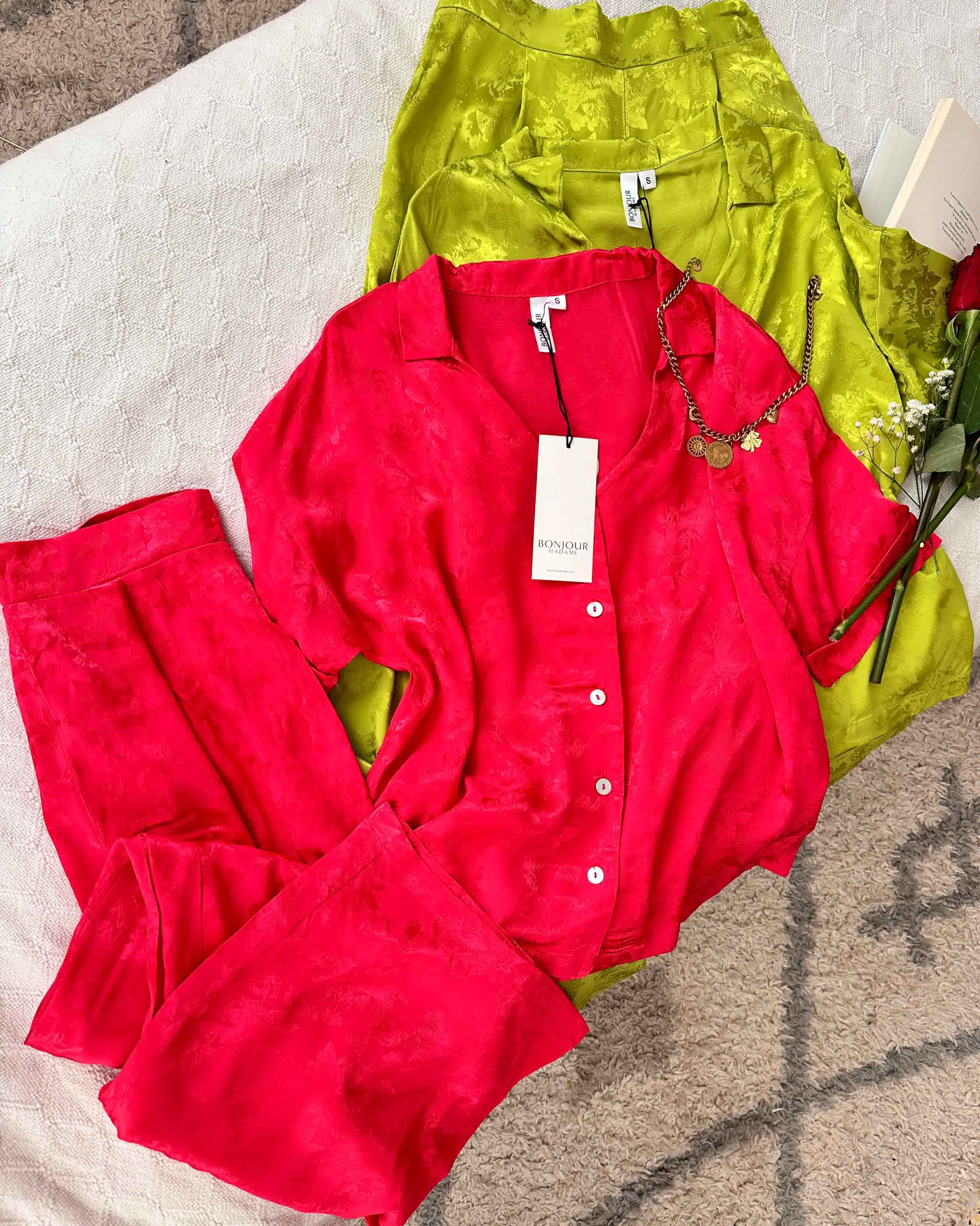 Pyjama Bonjour satin uni