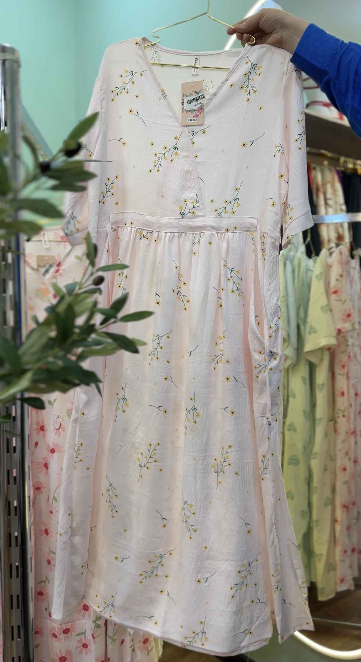 robe crepe de coton cache coeur 