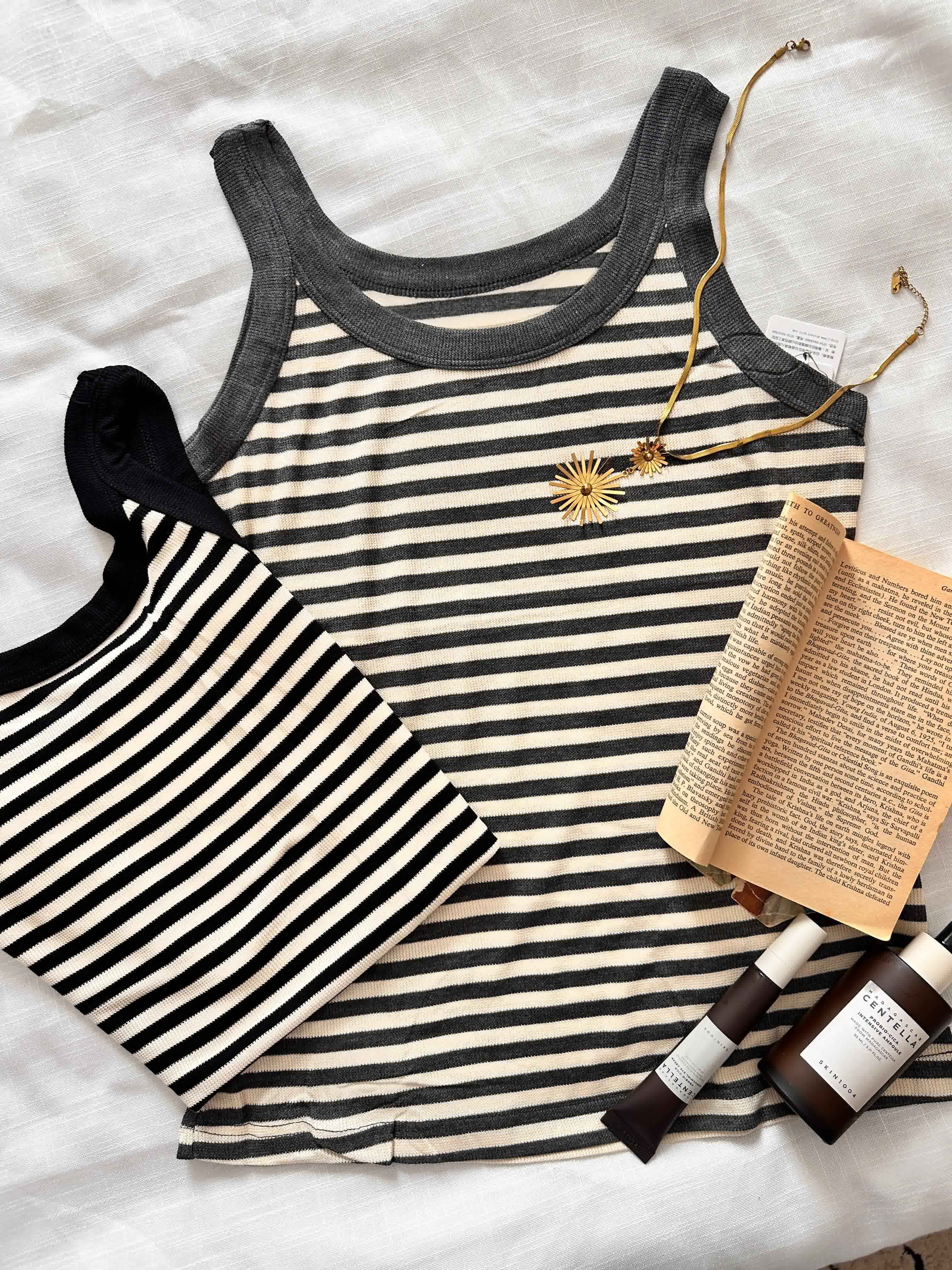 bustier rayonné bandes large