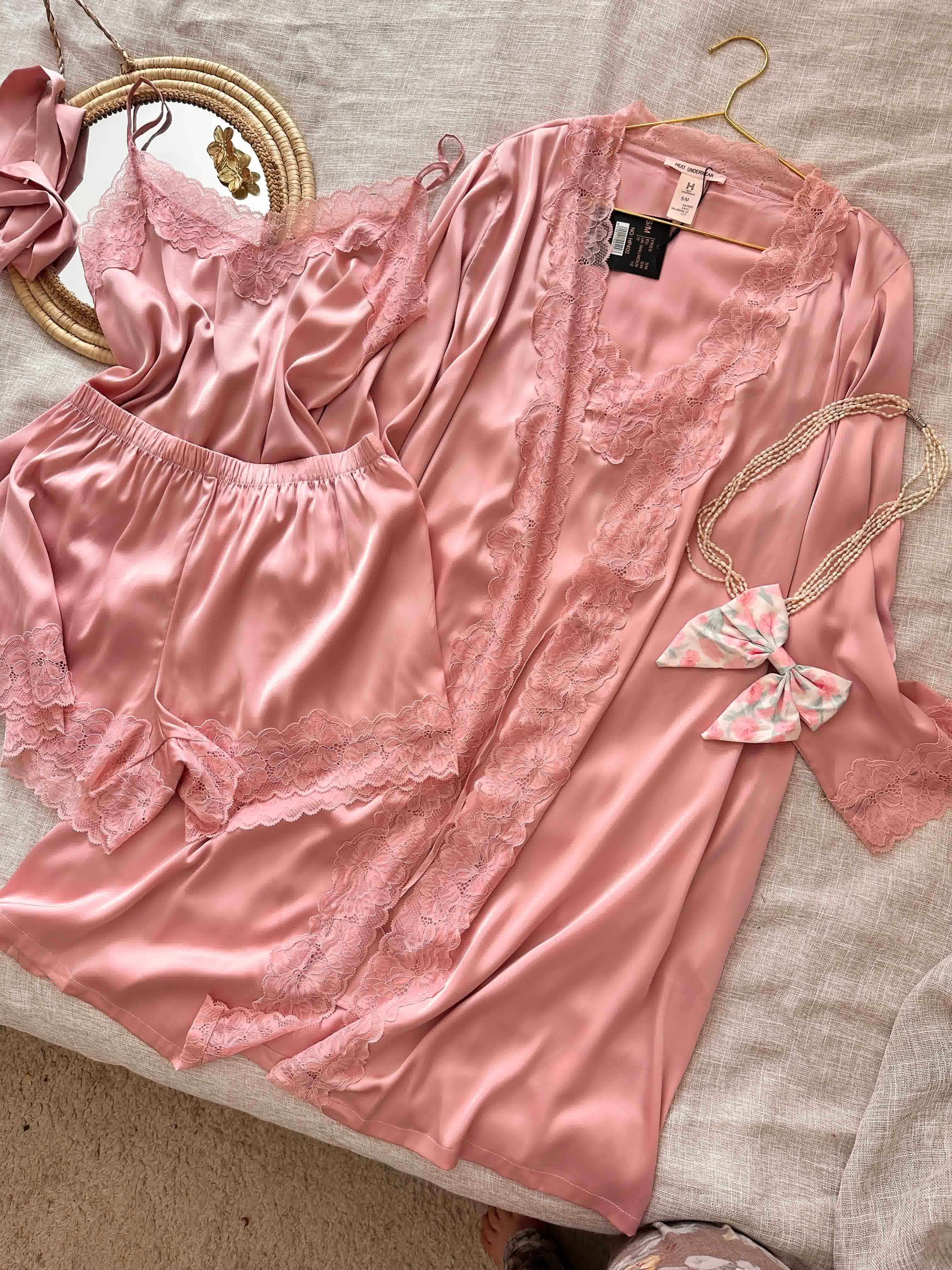 Déshabillé H feston dentelle 