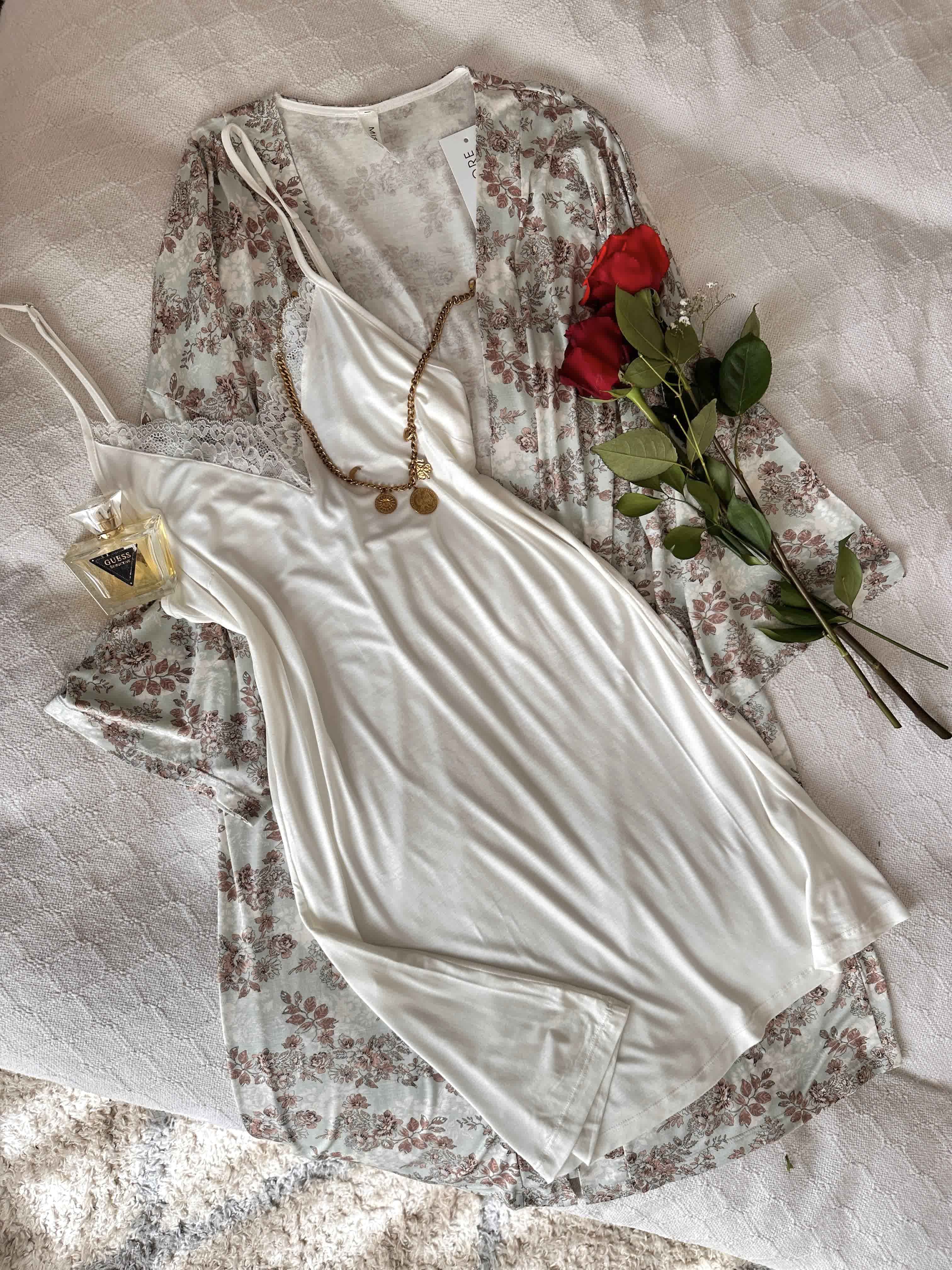 Deshabillé MD coton fluide blanc