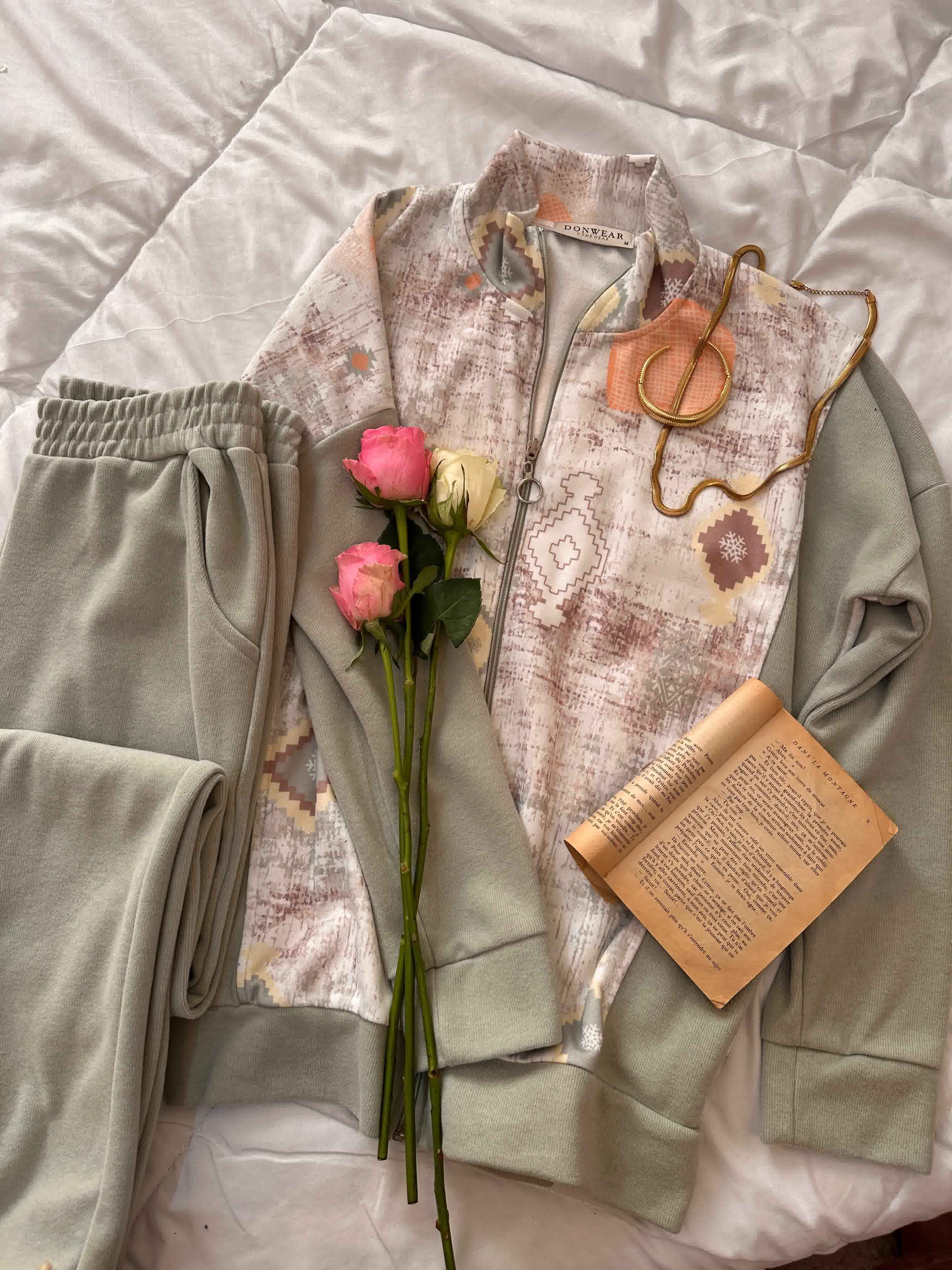 jogging fermeture losange 