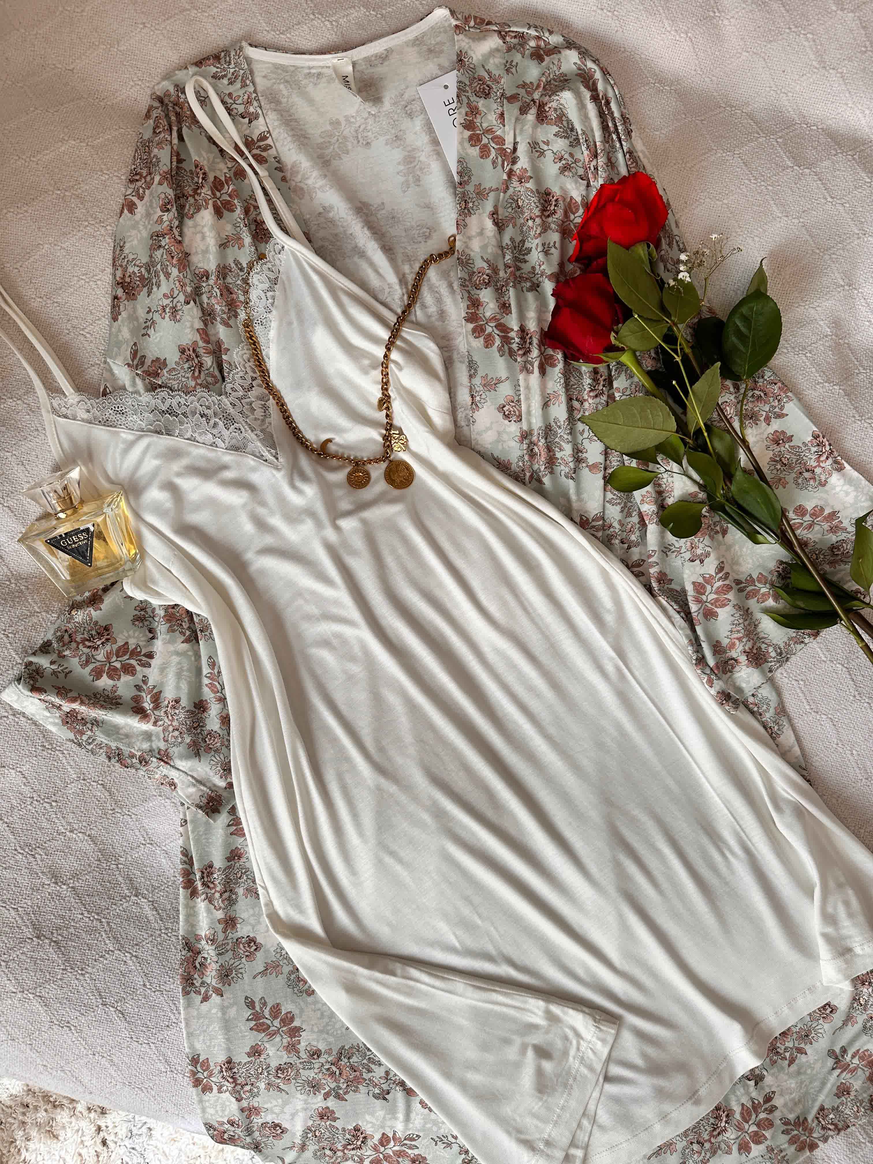 Deshabillé MD coton fluide blanc 