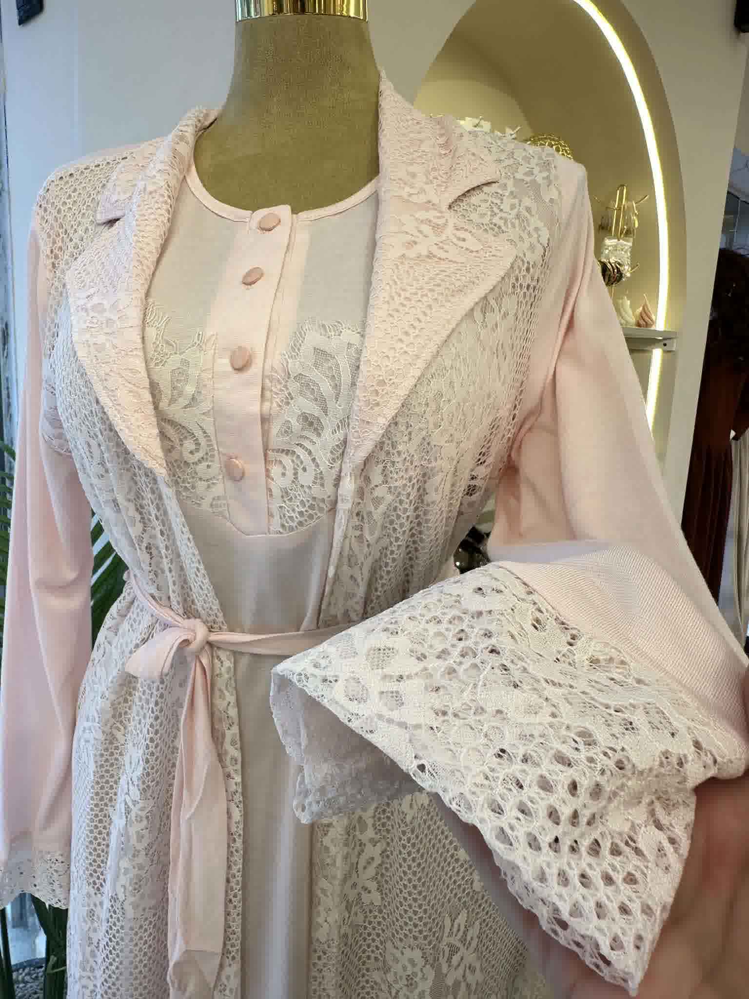 deshabillé enceinte rose 87 