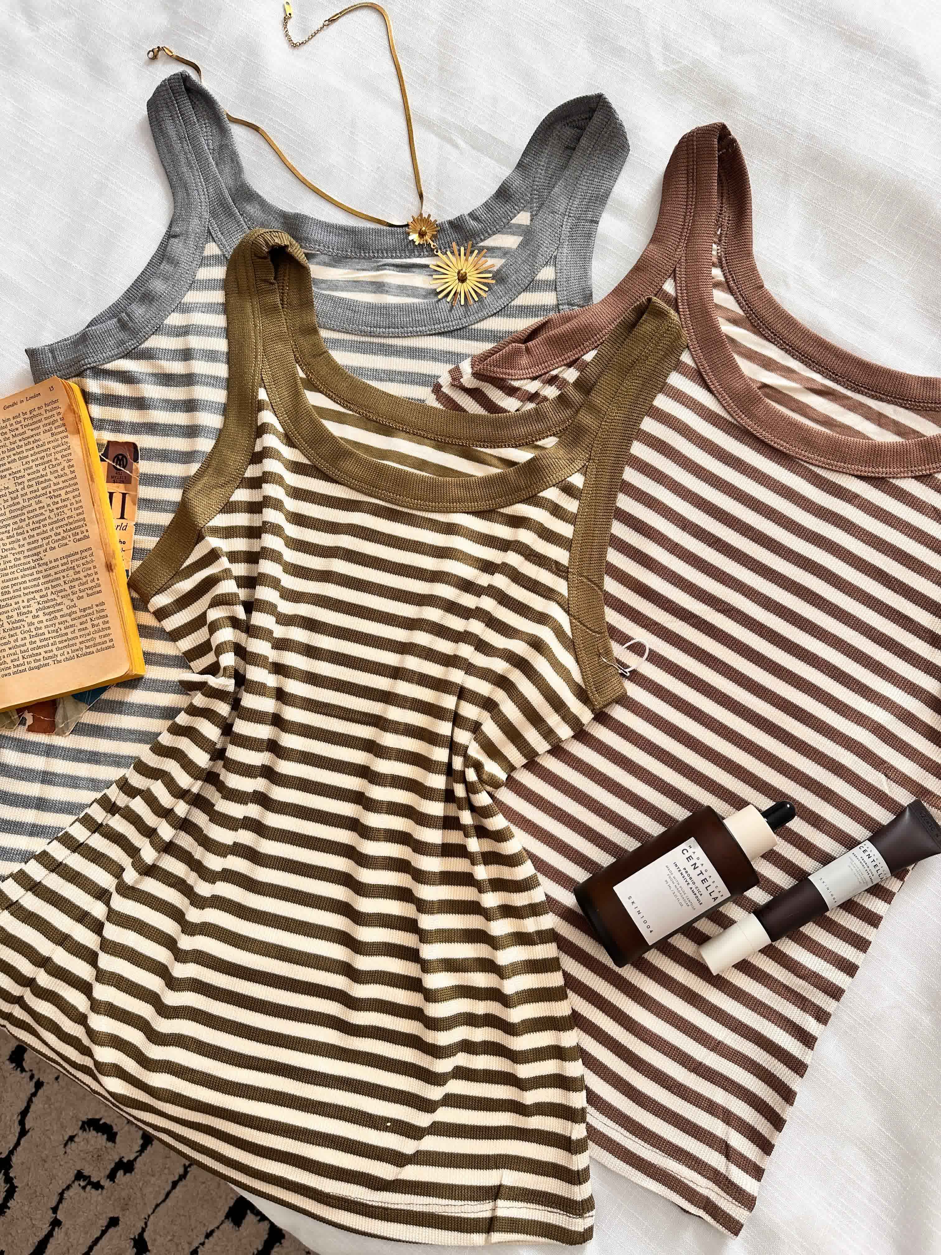 bustier rayonné bandes large 