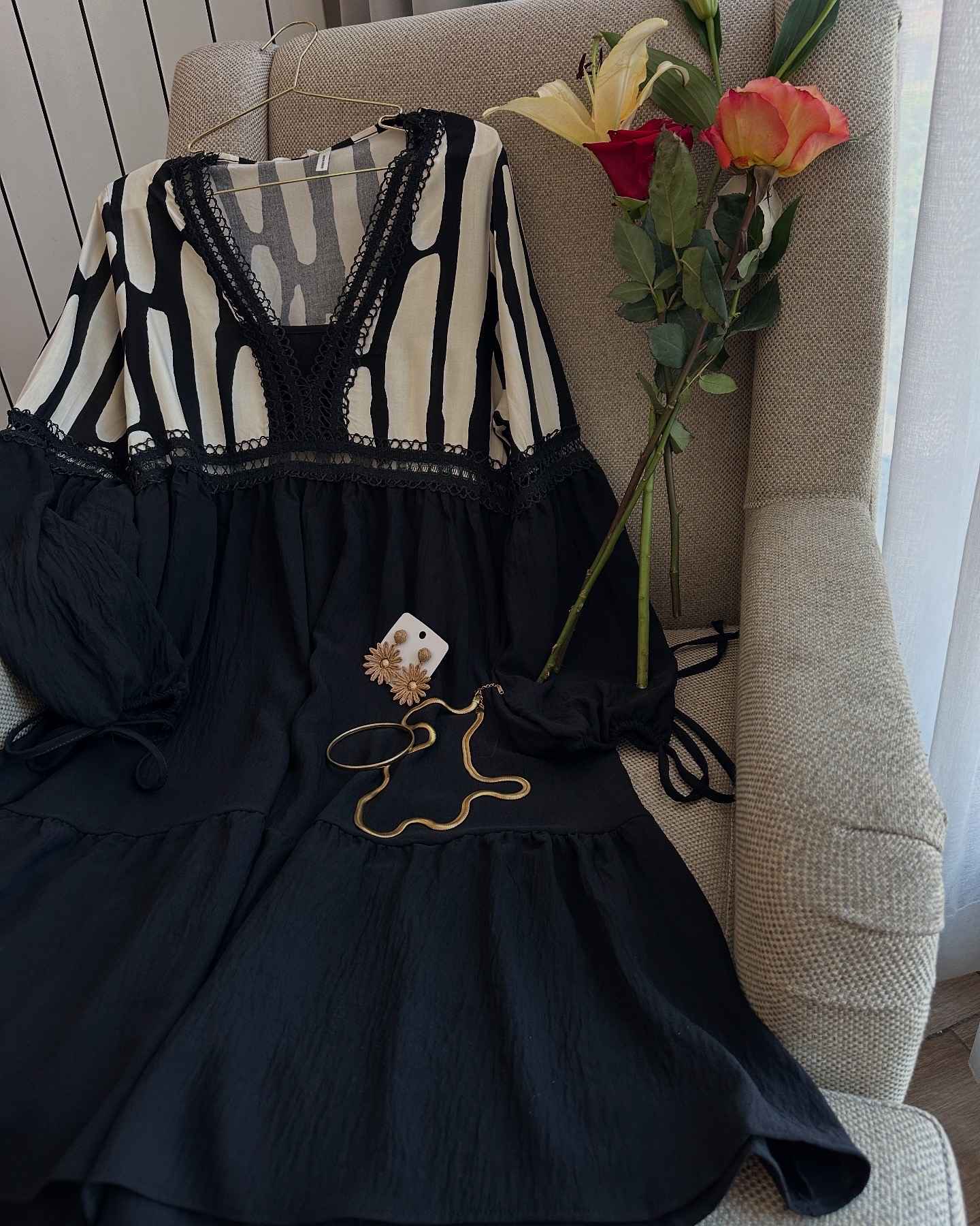 robe ibiza noir et blanc 