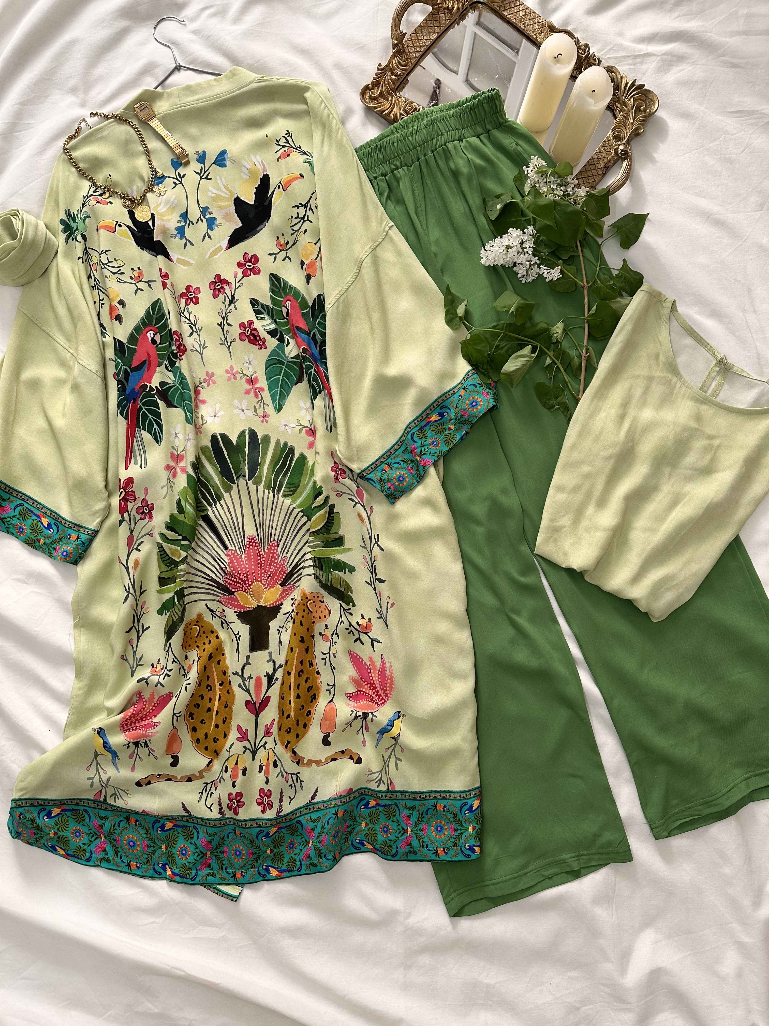 3pcs boho dos dessiné 