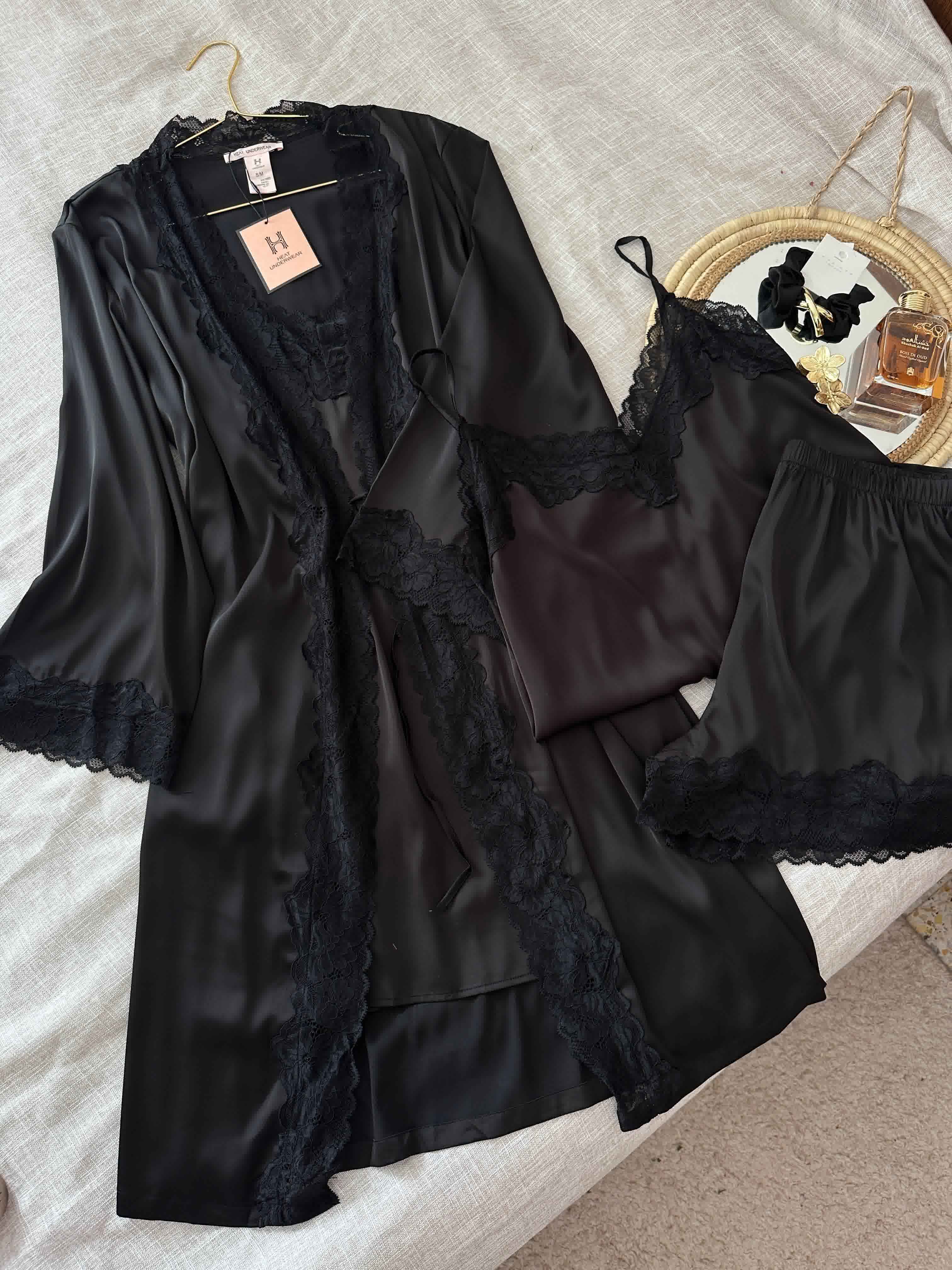 Déshabillé H feston dentelle 