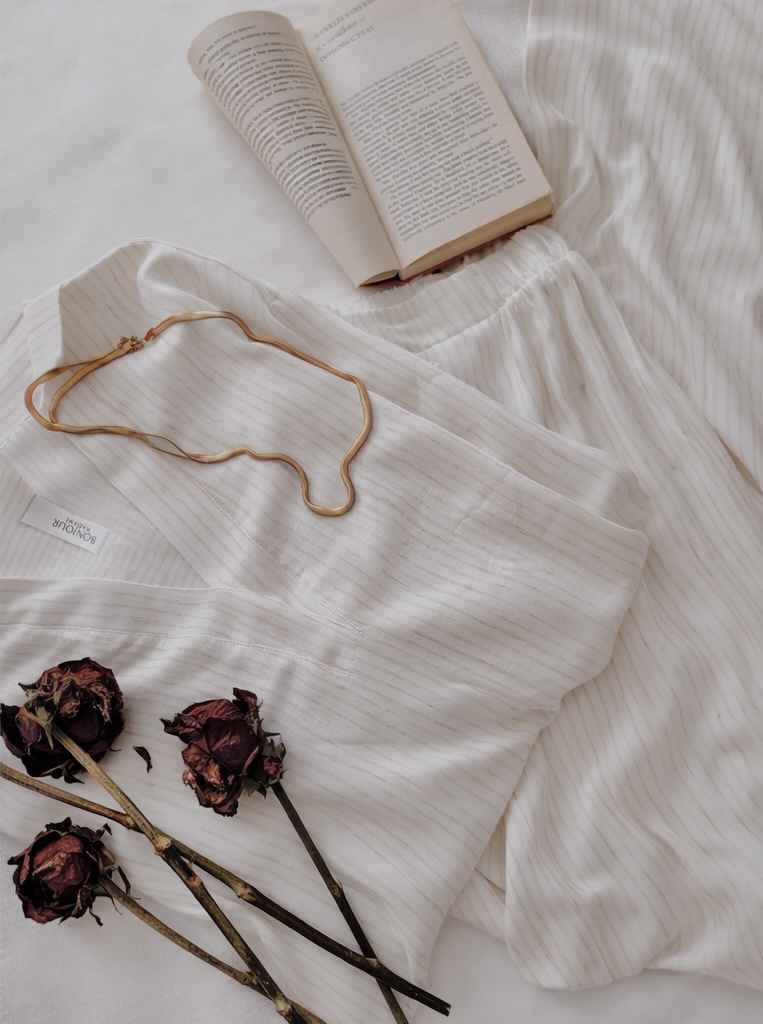 Pyjama Bonjour en lain rayonné 