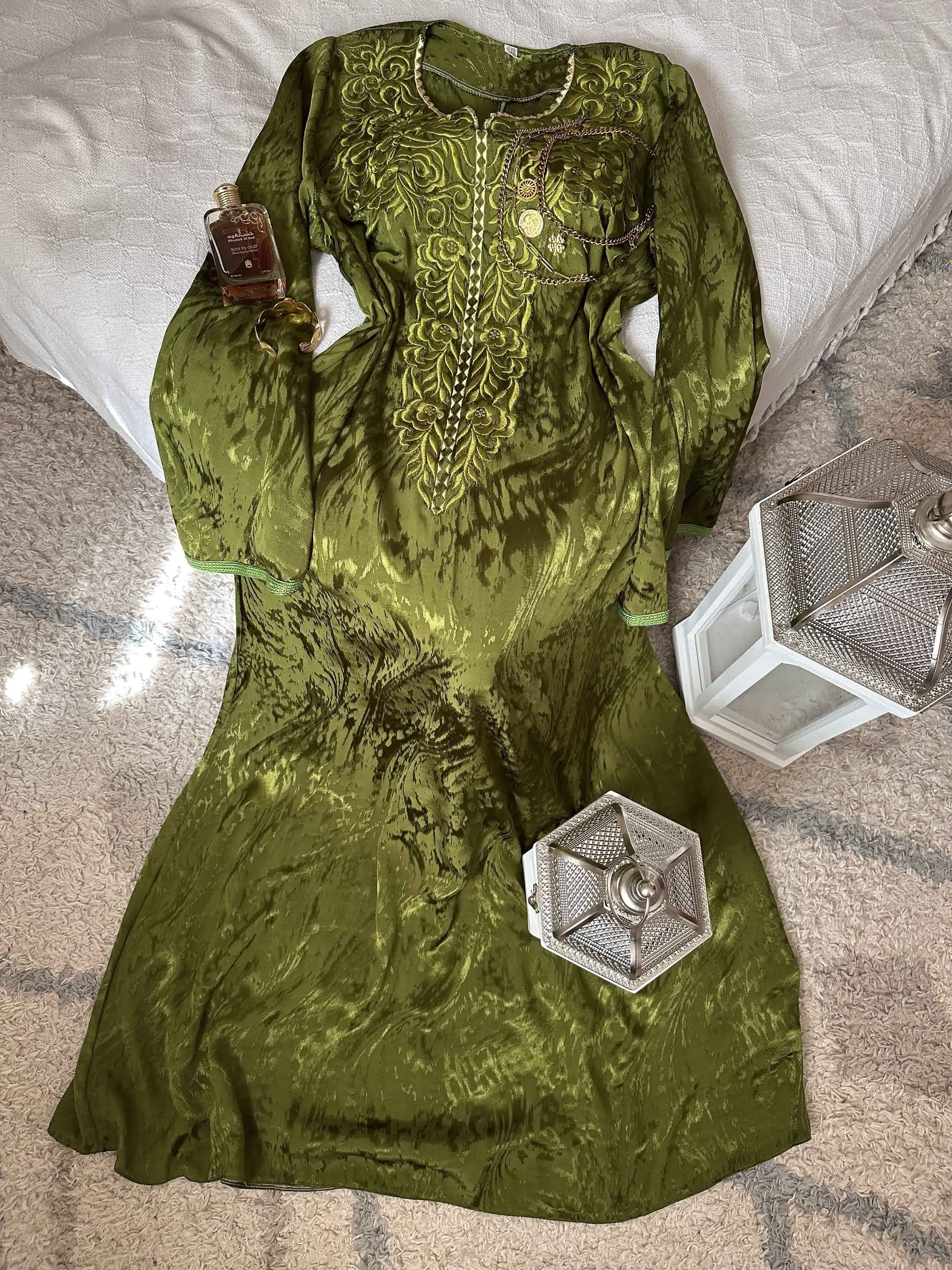 Robe kemkha broderie uni 