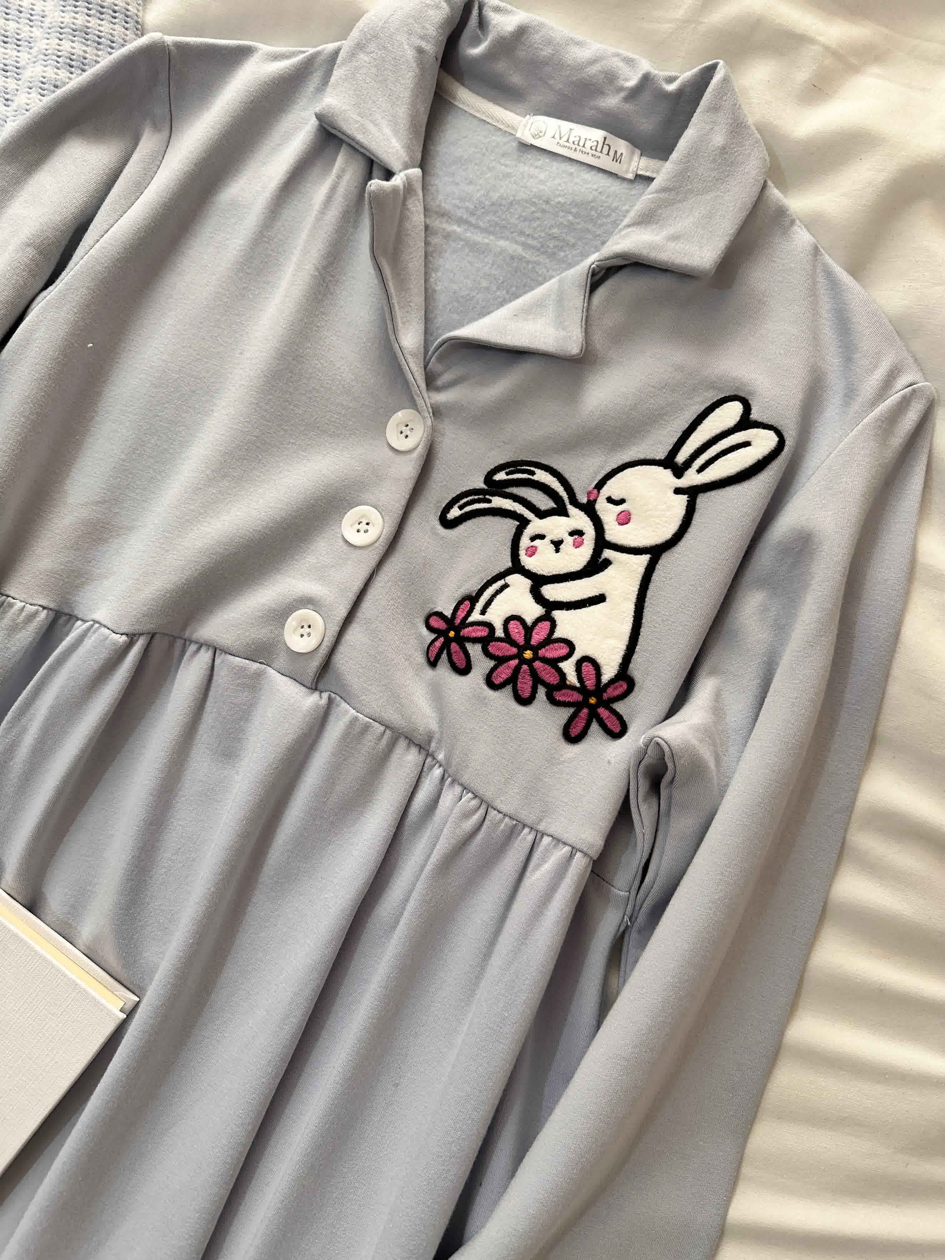 deshabillé marah enciente bunny bleu 