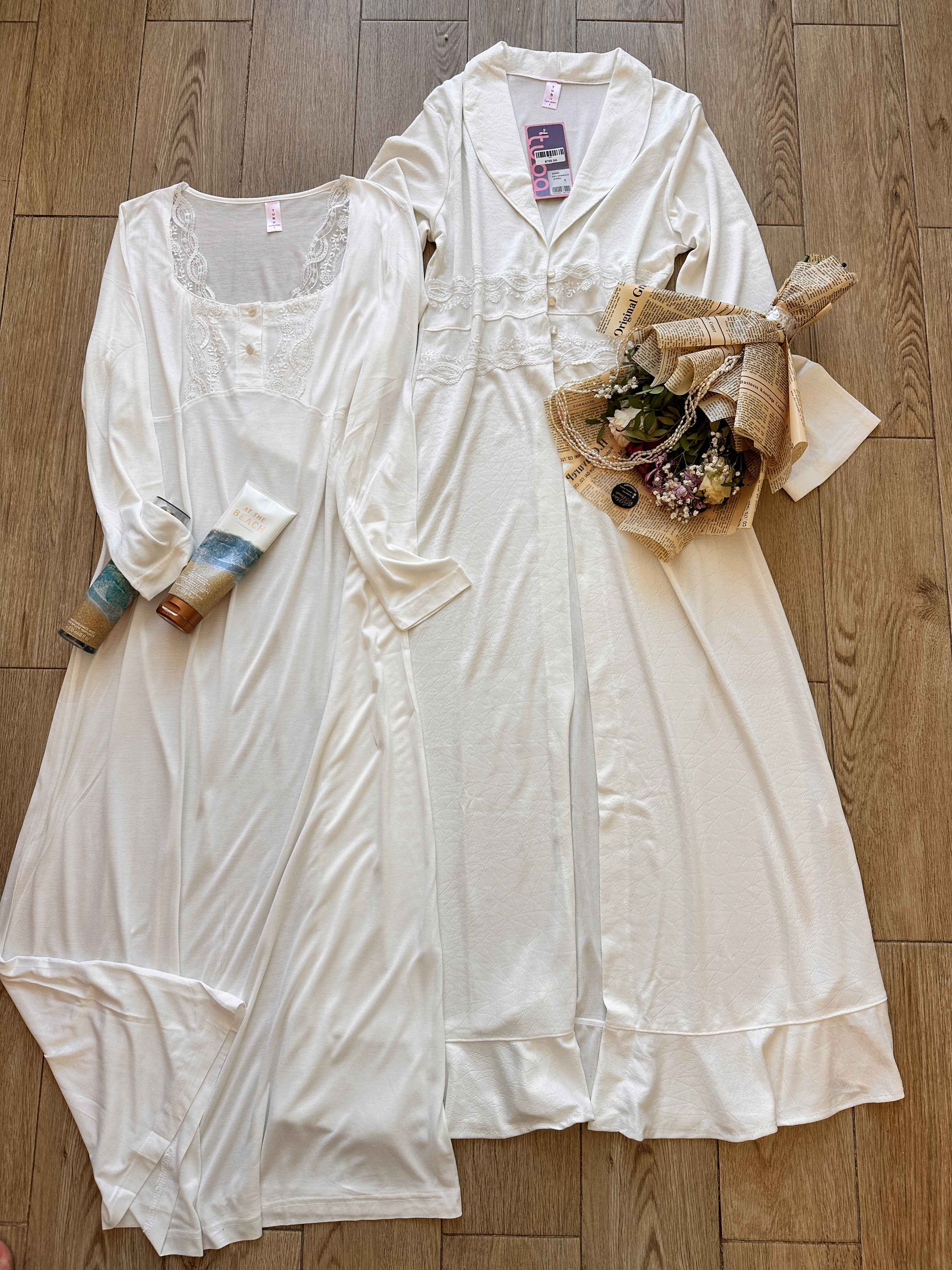 deshabillé tuba 3 couleurs 