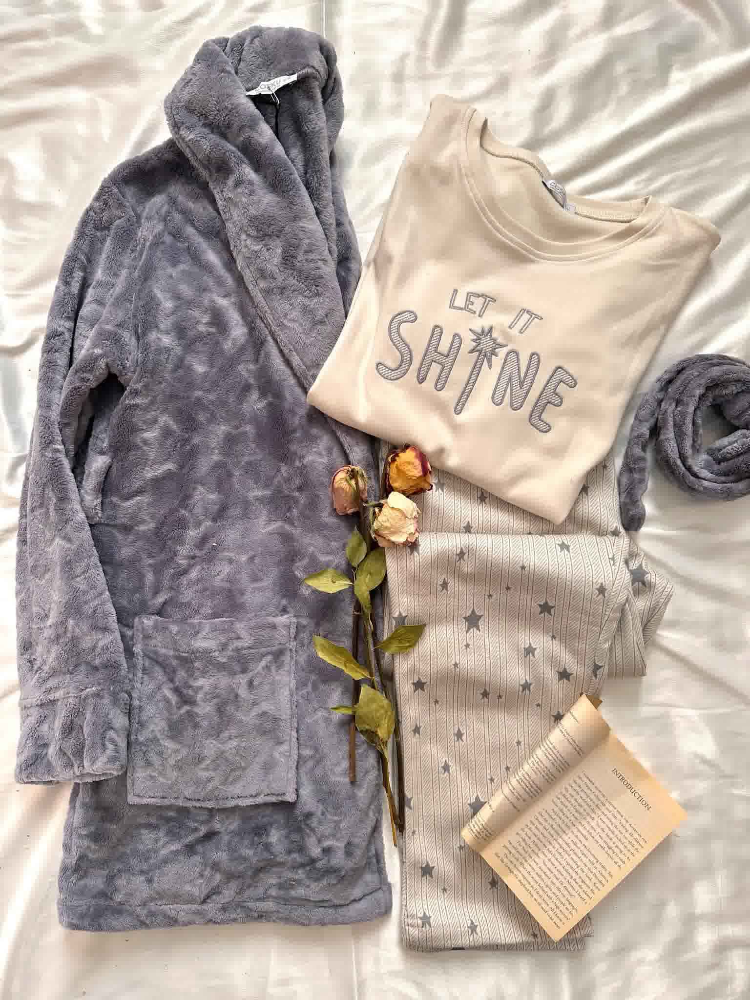 3pcs kimono gris cosku 