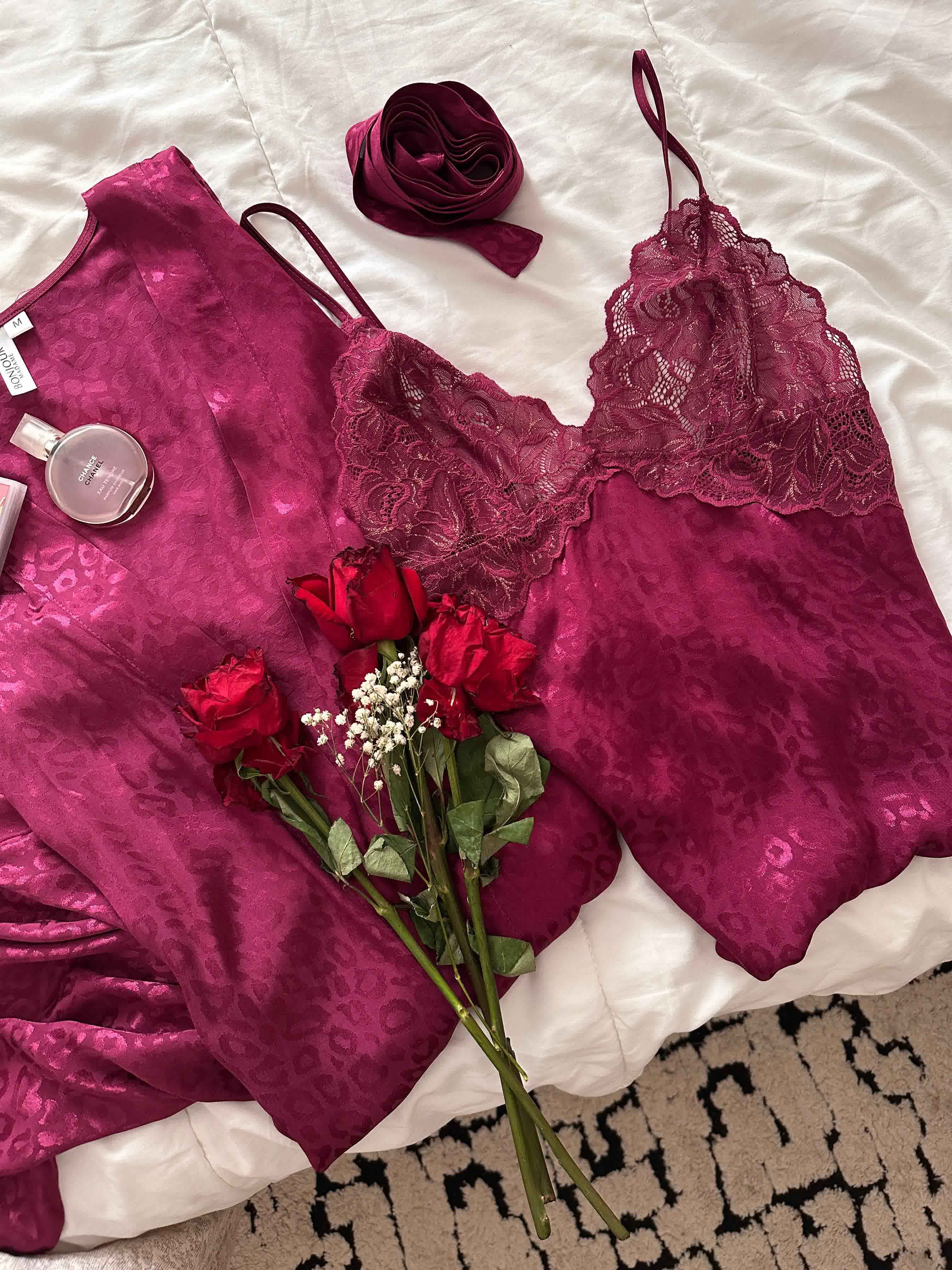 Deshabillé Bonjour violet 