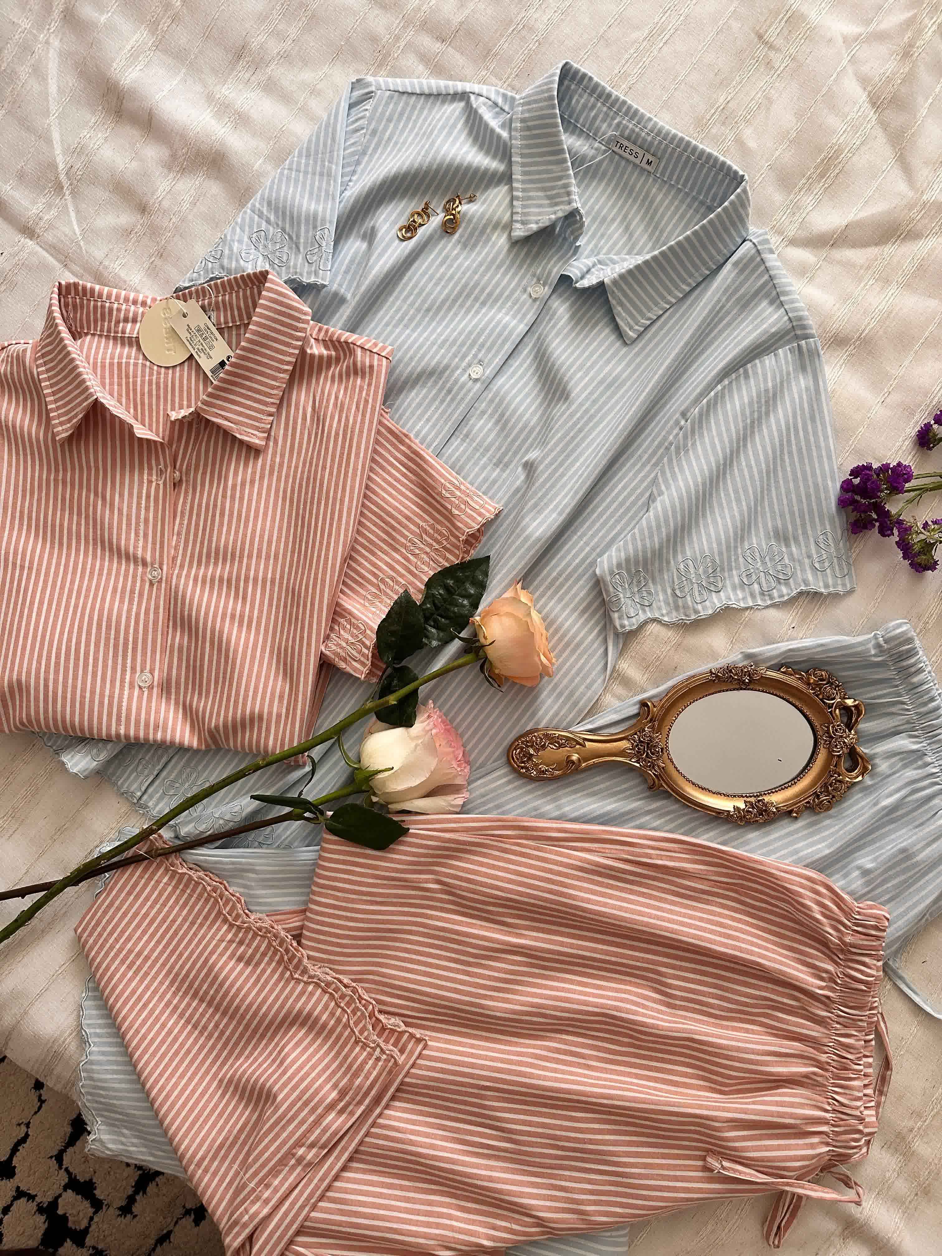 Pyjama coton broderie