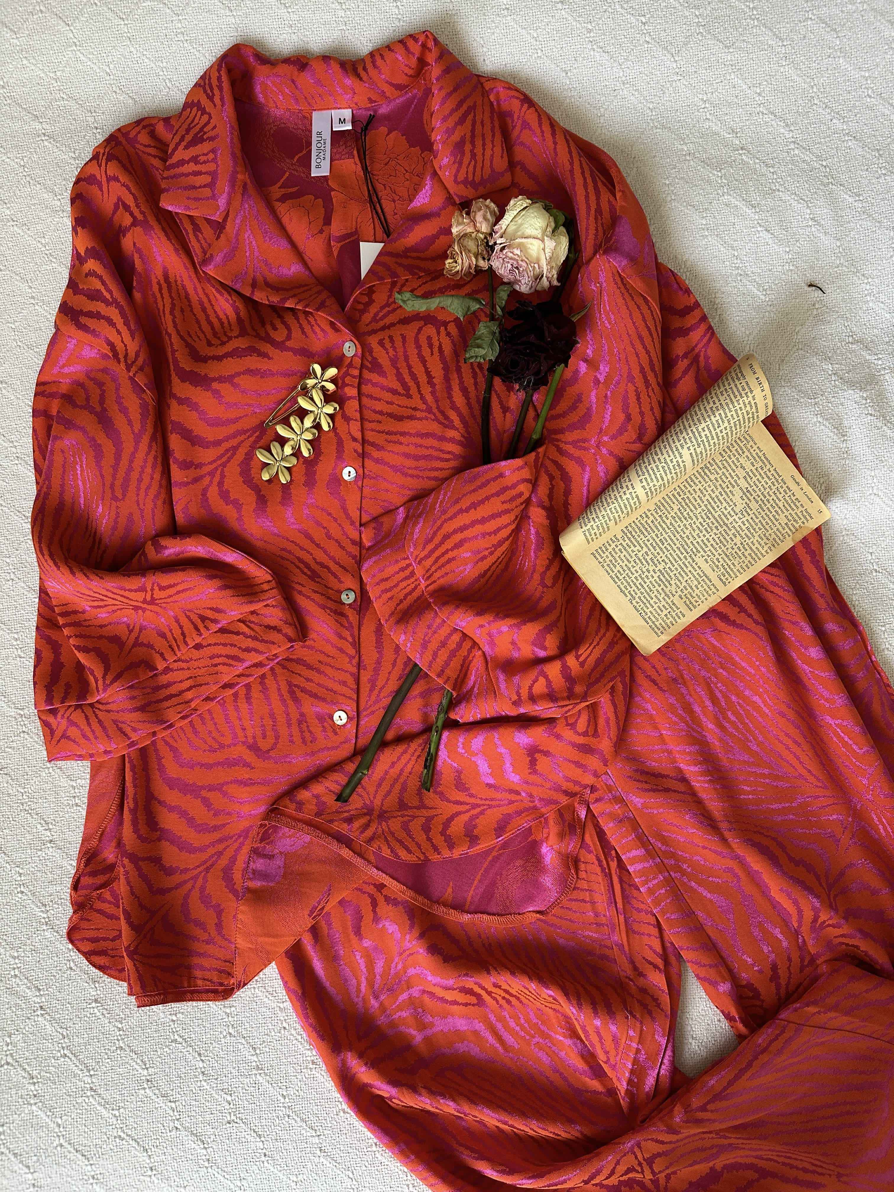 Homewear bonjour orange/rose 