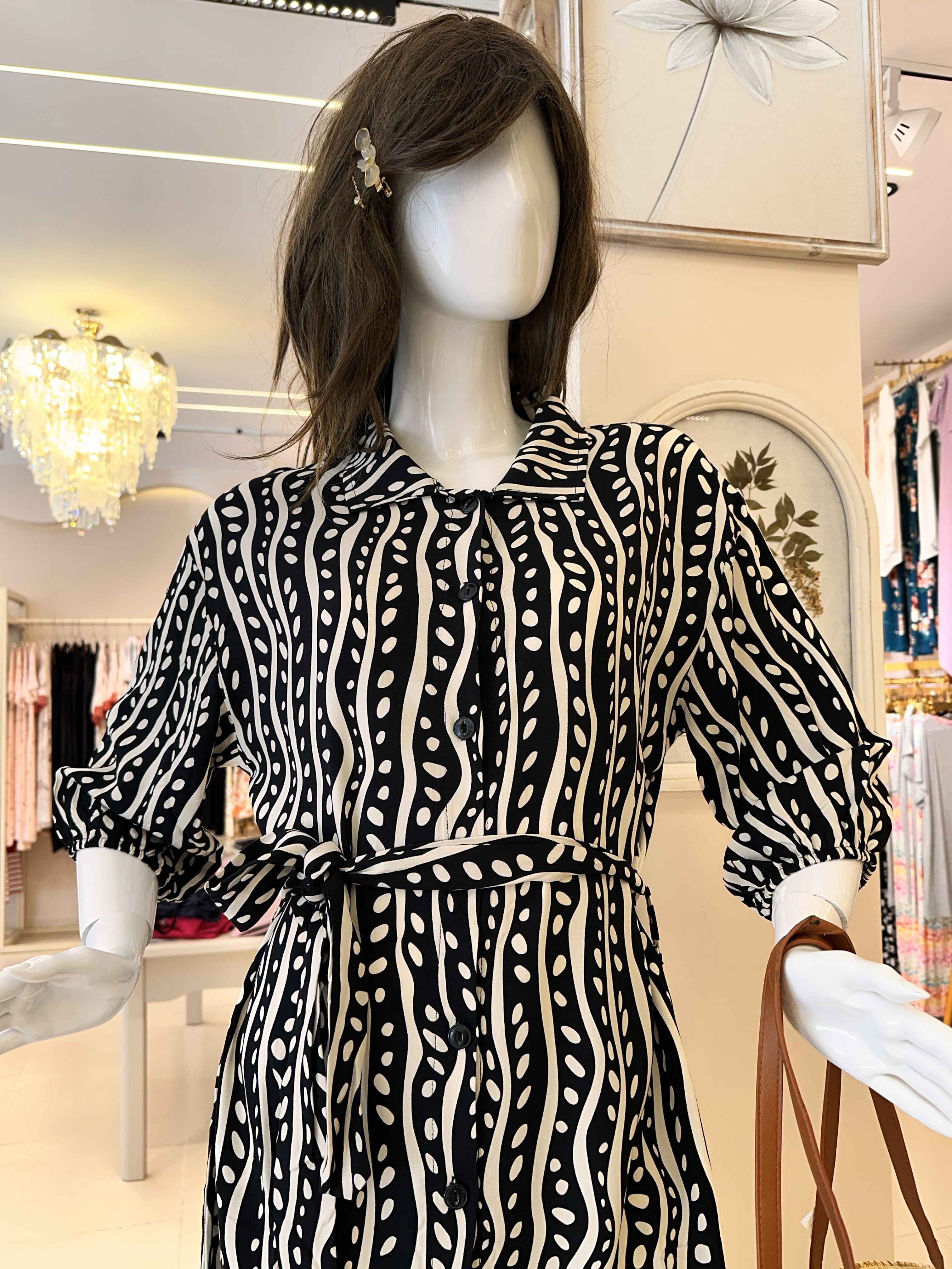 robe cosku noir/beige 