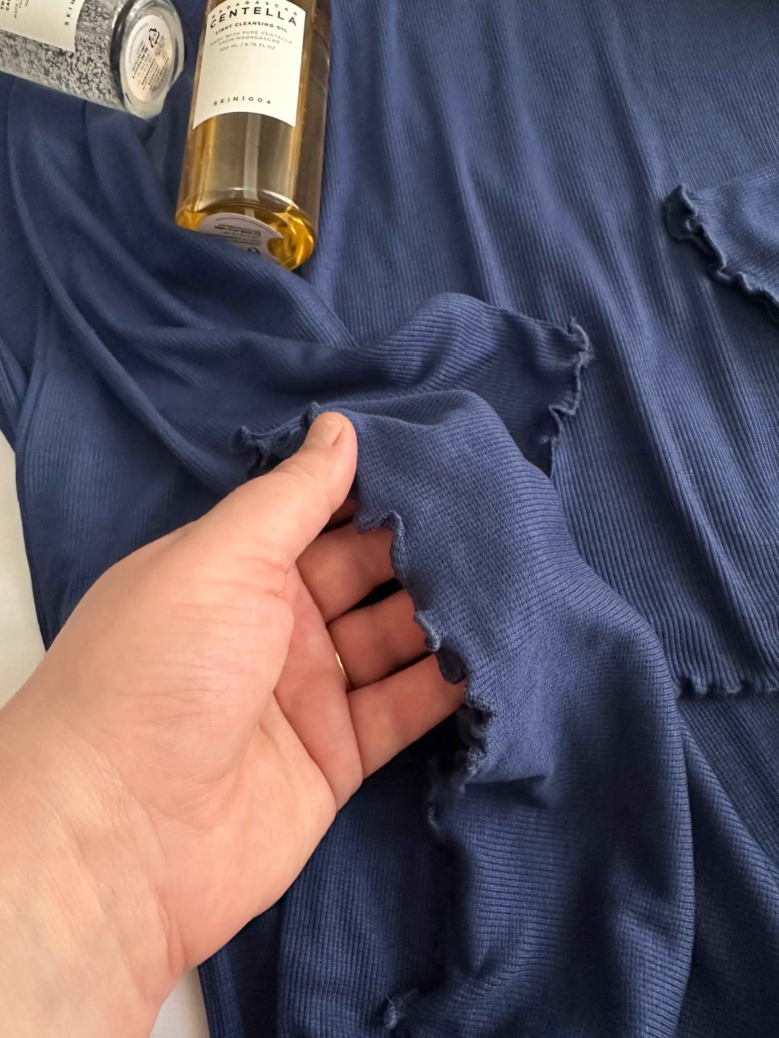 Pyjama Penymood buttons laine bleu nuit 