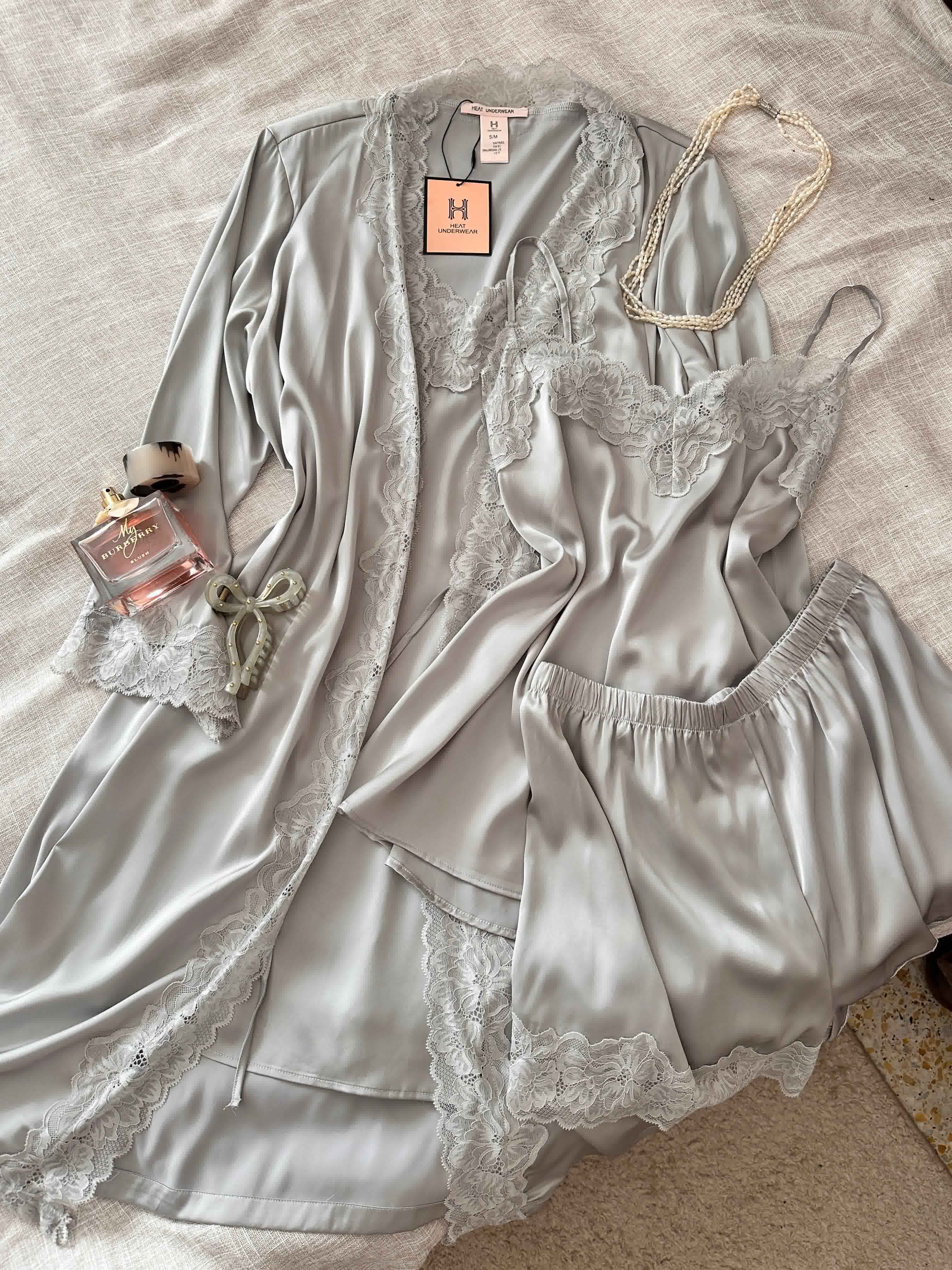 Déshabillé H feston dentelle 