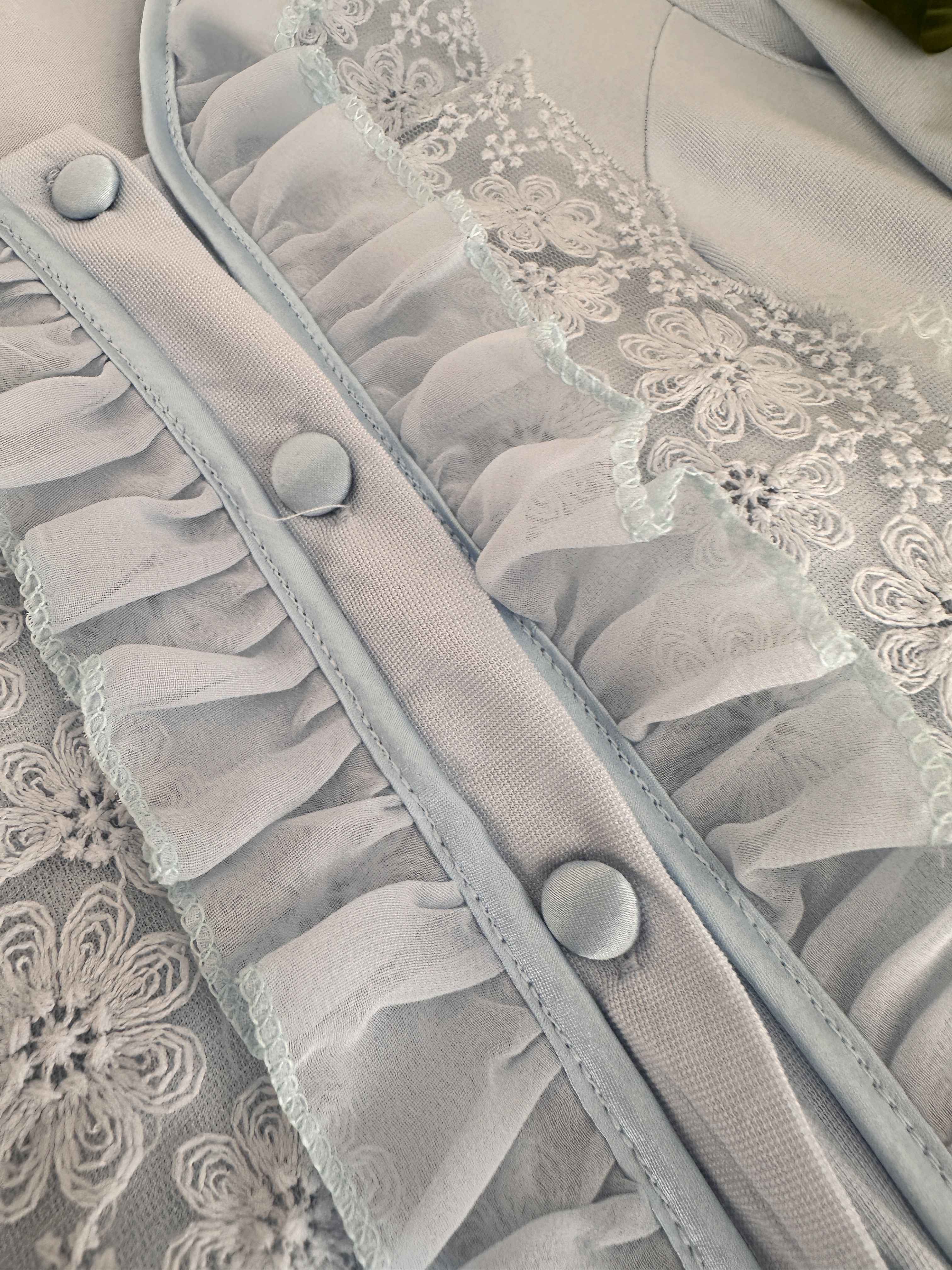 pyjama lady femme enceinte bleu 