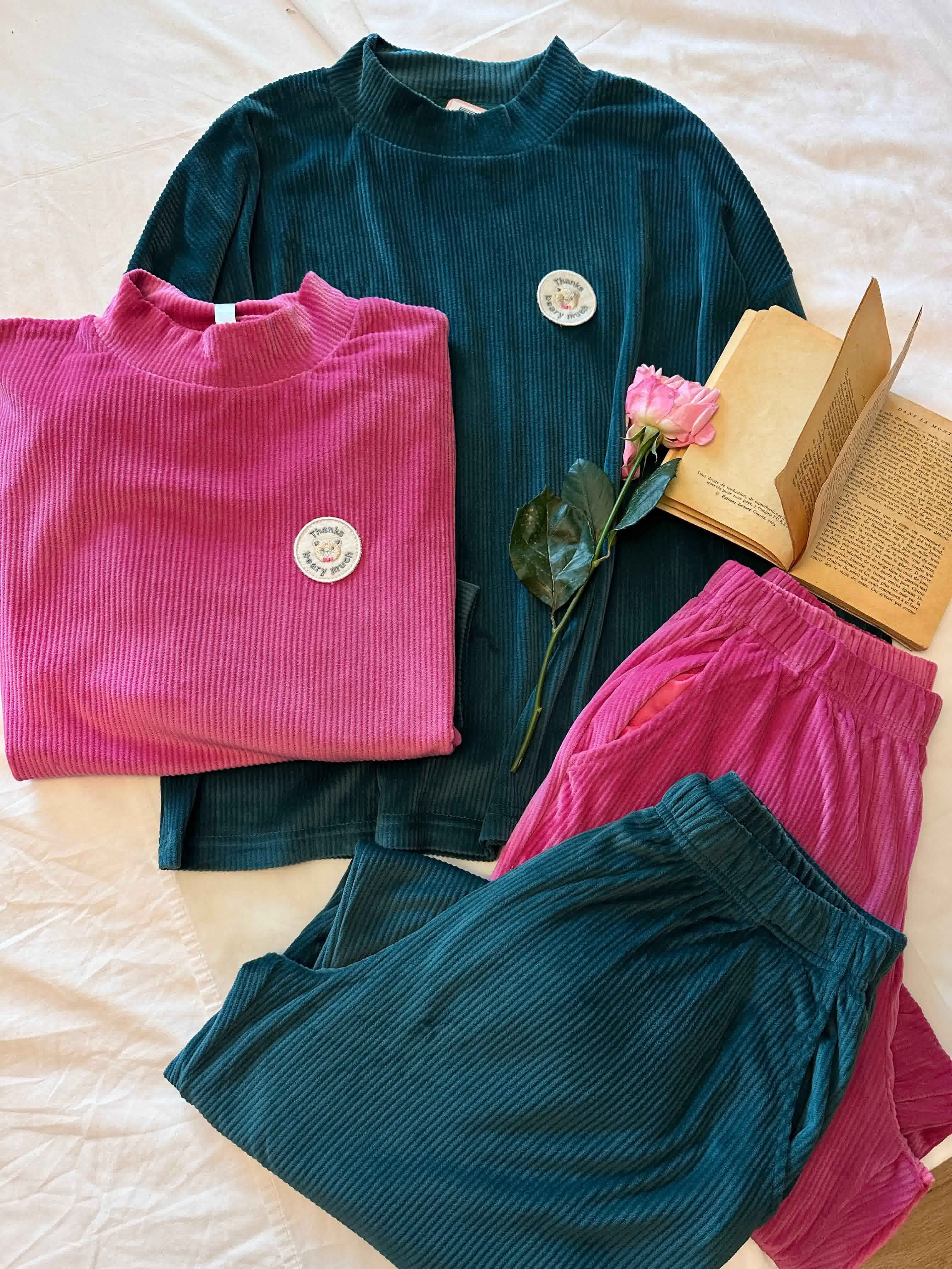 pyjama tress velour beary much