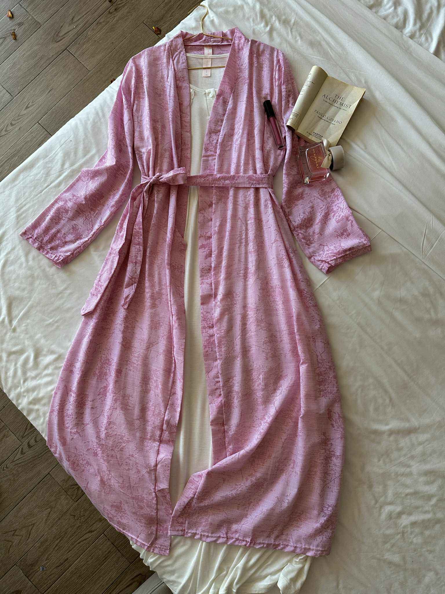 Déshabillé grossesse Lohusa rose