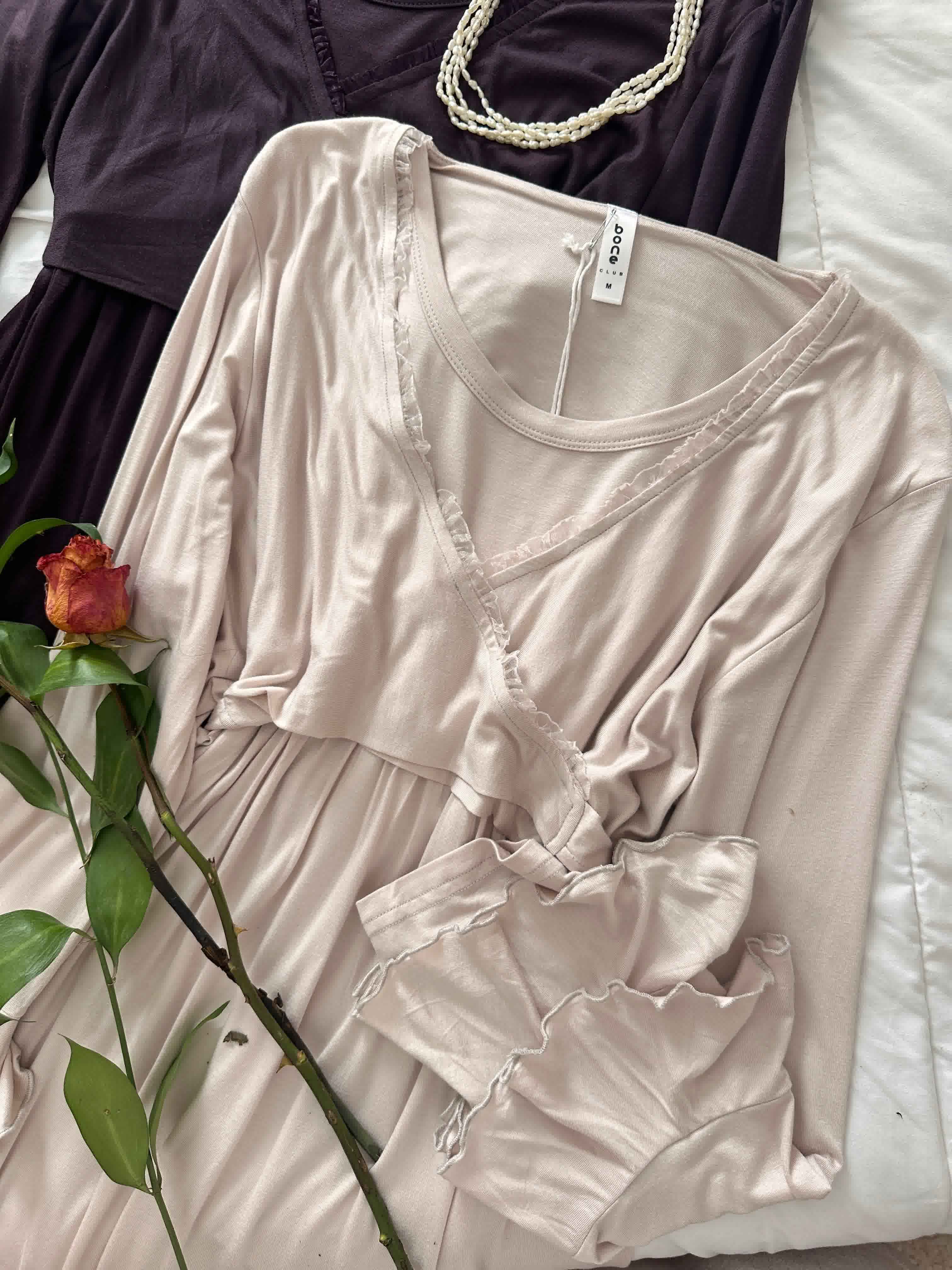 Pyjama Bone uni cache-coeur 