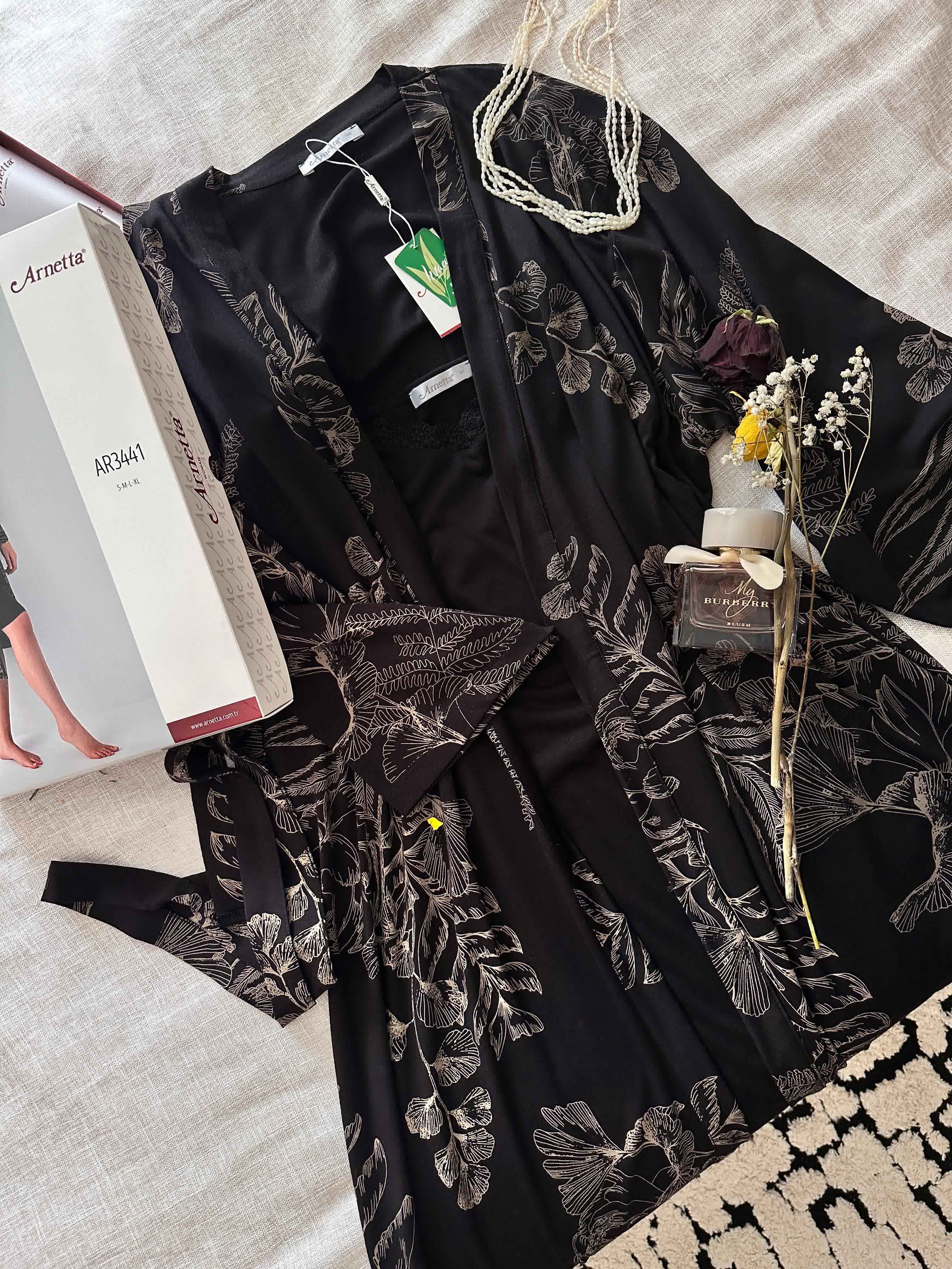 Deshabillé Arnetta noir 