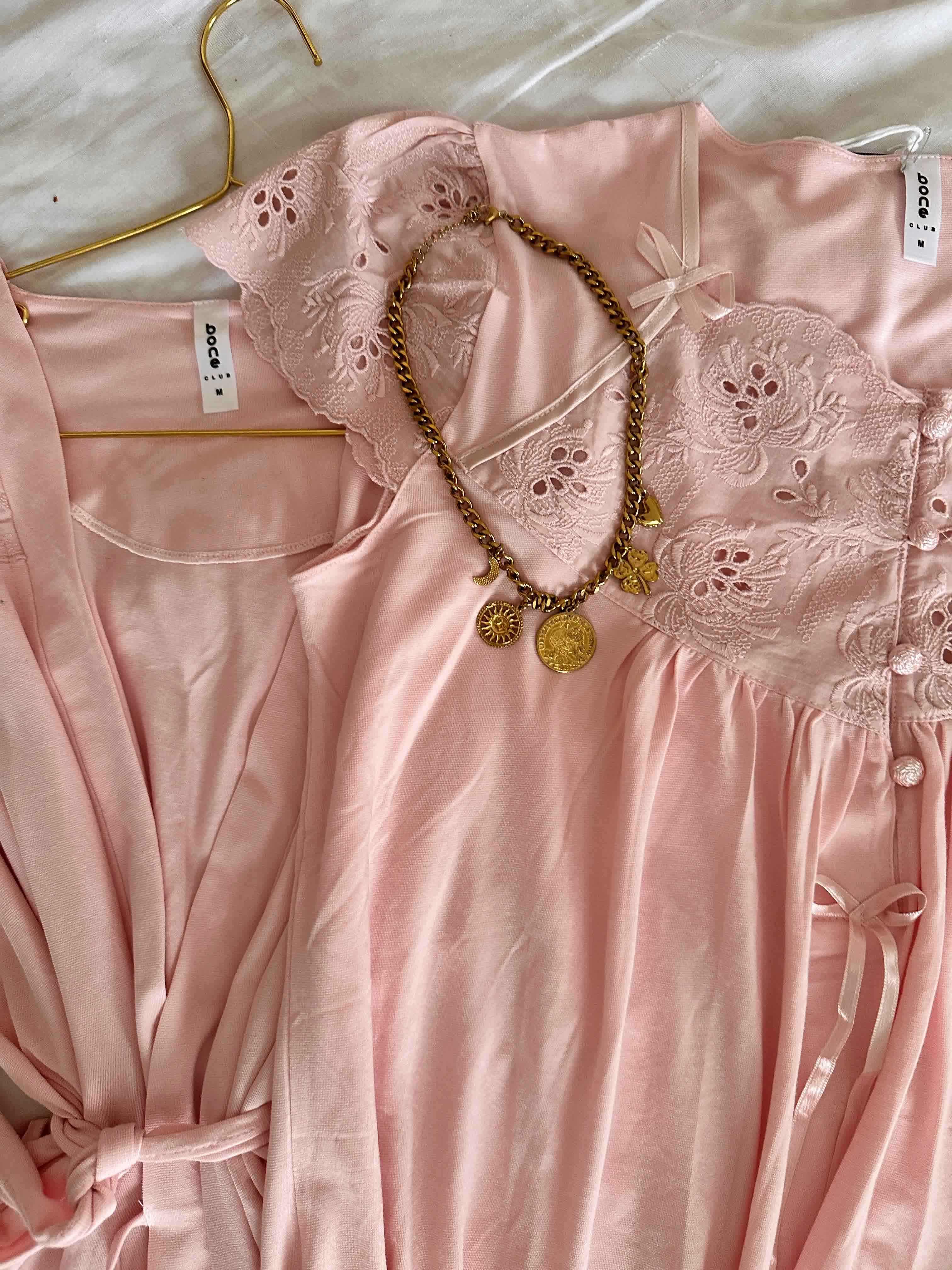 3pcs Bone broderie anglaise 