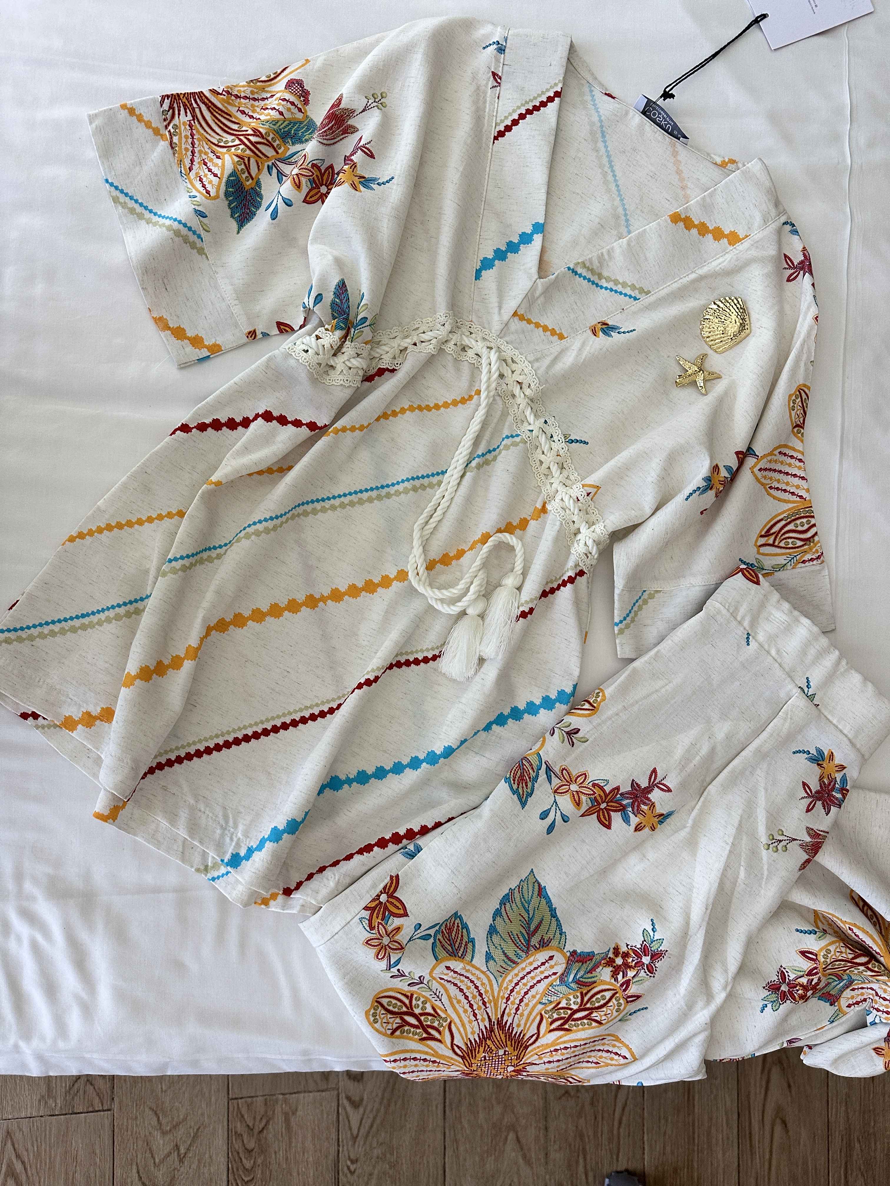 homewear lin coloré