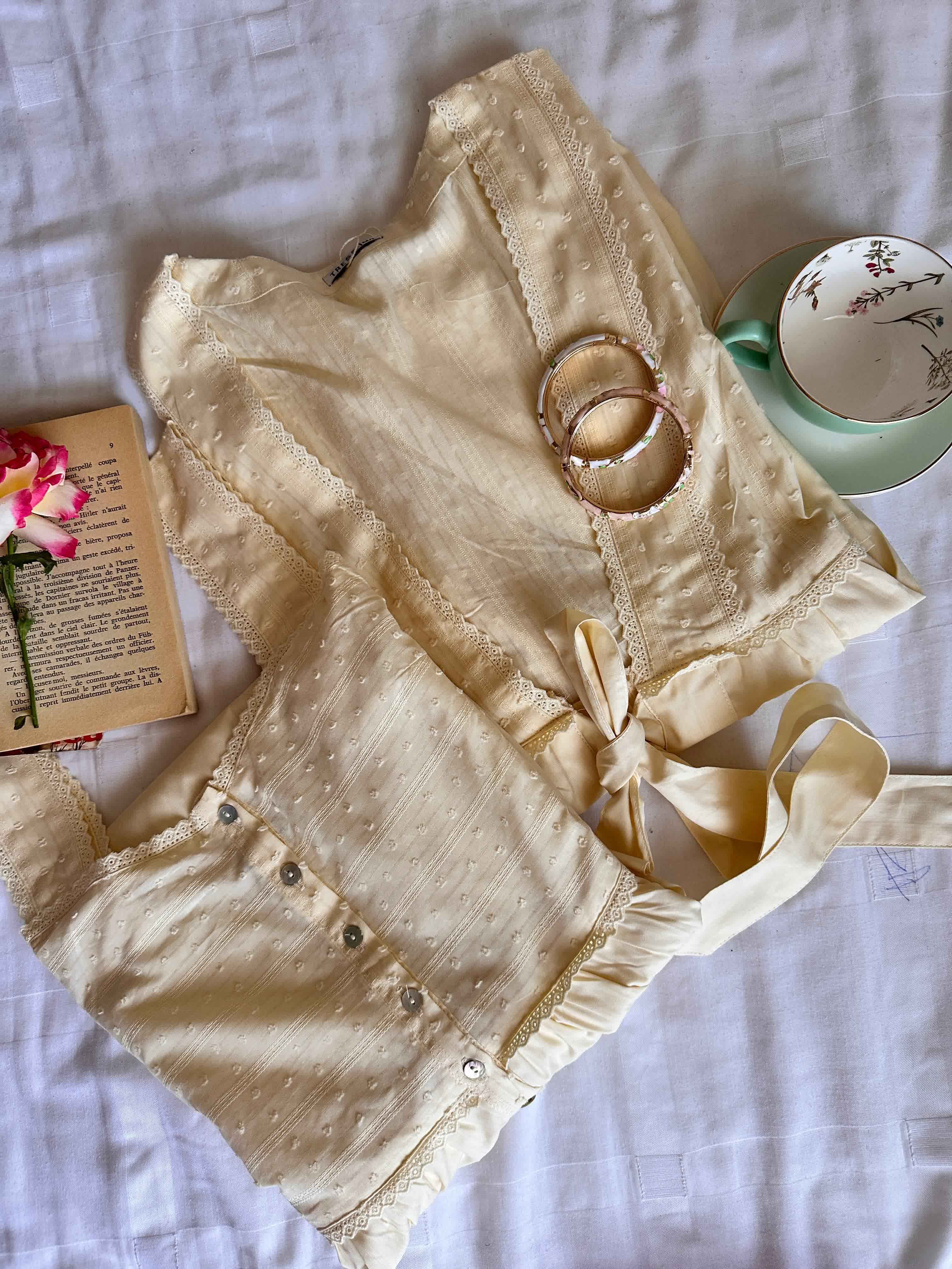 Deshabillé Tress uni coton 