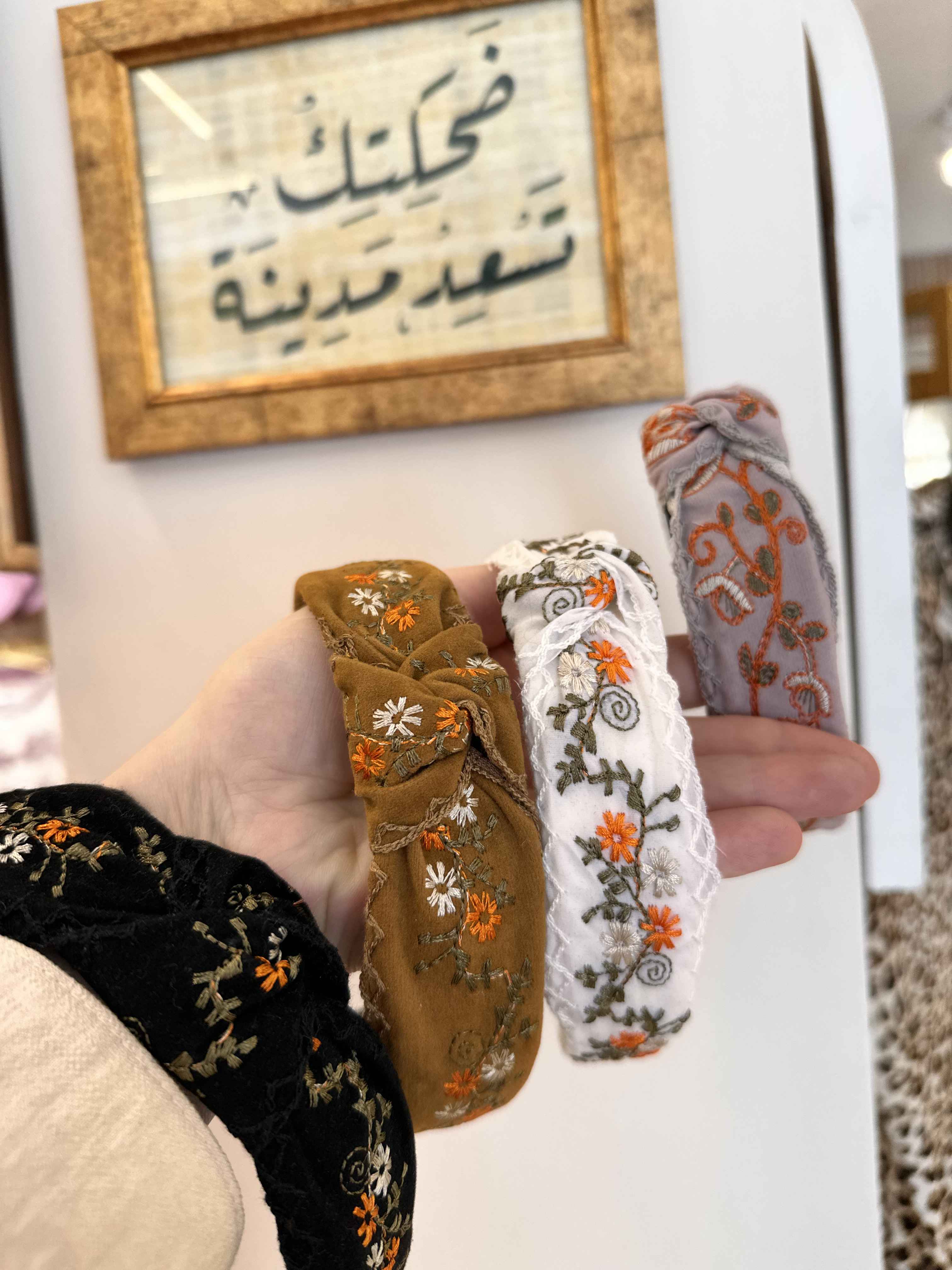 serre-tête broderie 